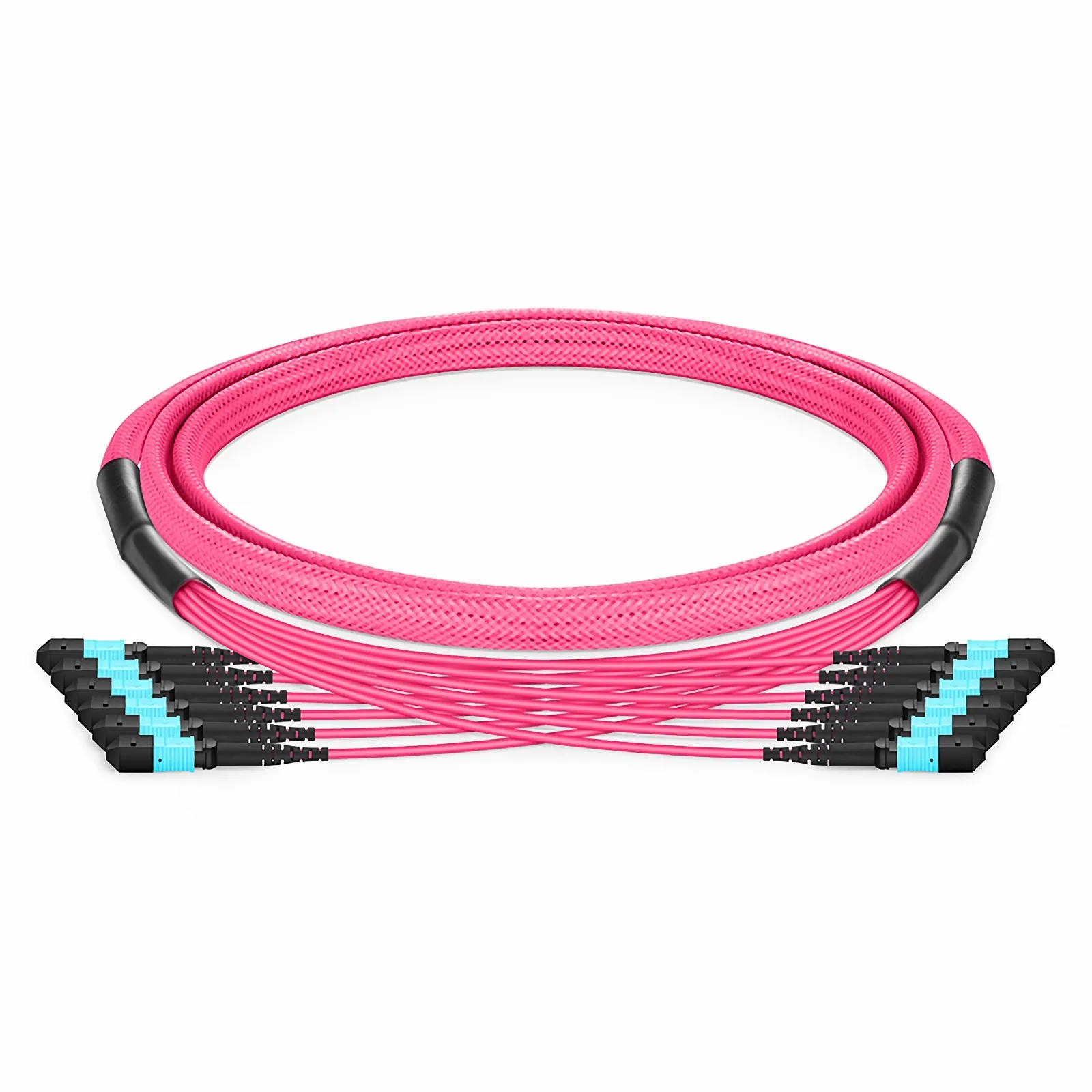 カスタマイズMPO-12ジャンパー、8-144芯、OM4マルチモード、0.35dB最大