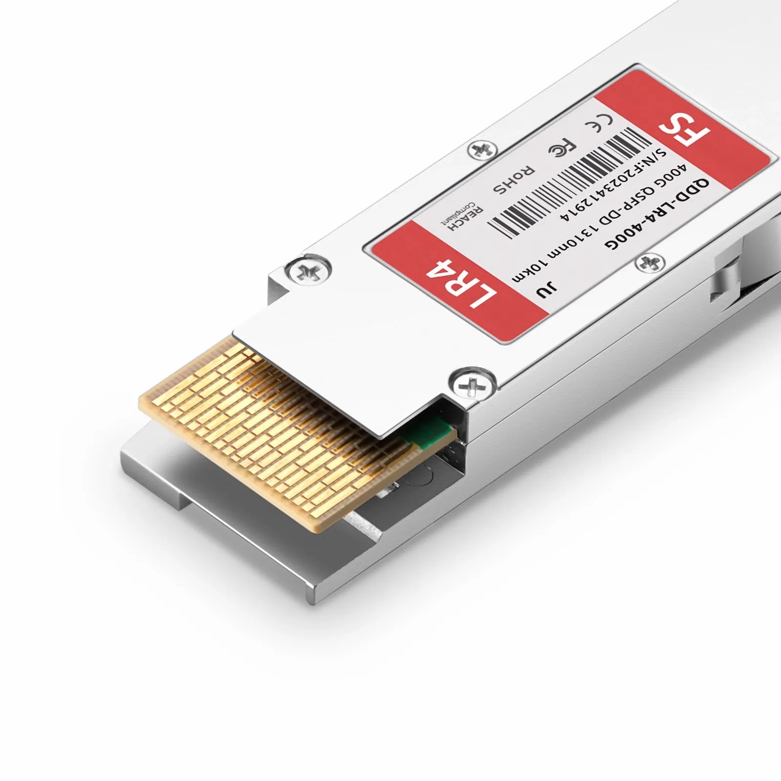 Intel 400G-DR4 QSFP-DD トランシーバー ×4 Juniper Networks QDD-400G-LR4-10互換 400GBASE-LR4 QSFP-DD光