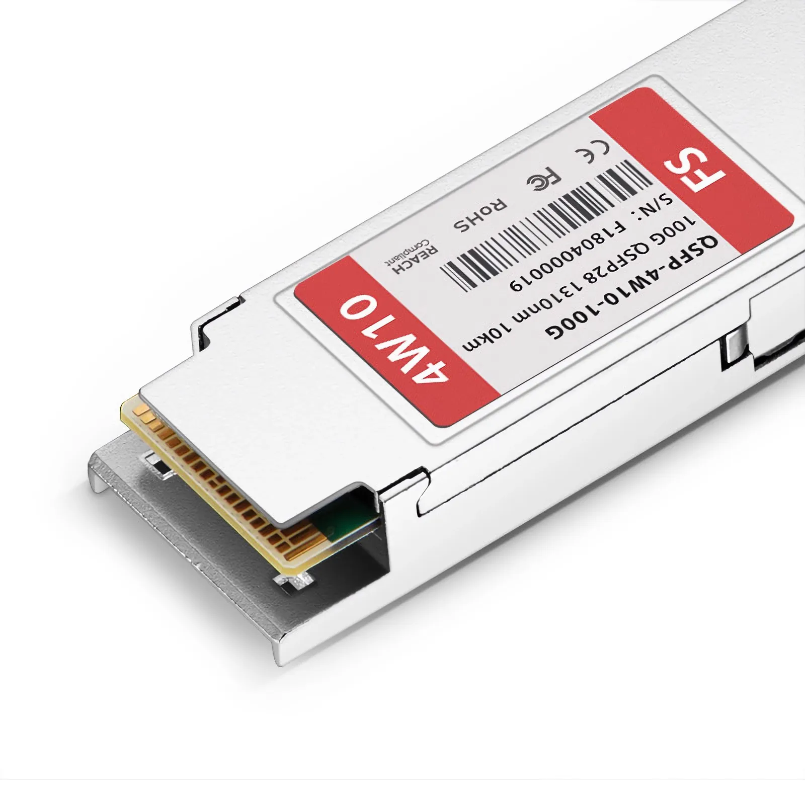 Customized 100GBASE-4W10 QSFP28 4 x 25G NRZ 1310nm 10km Duplex LC/UPC SMF Transceiver Module