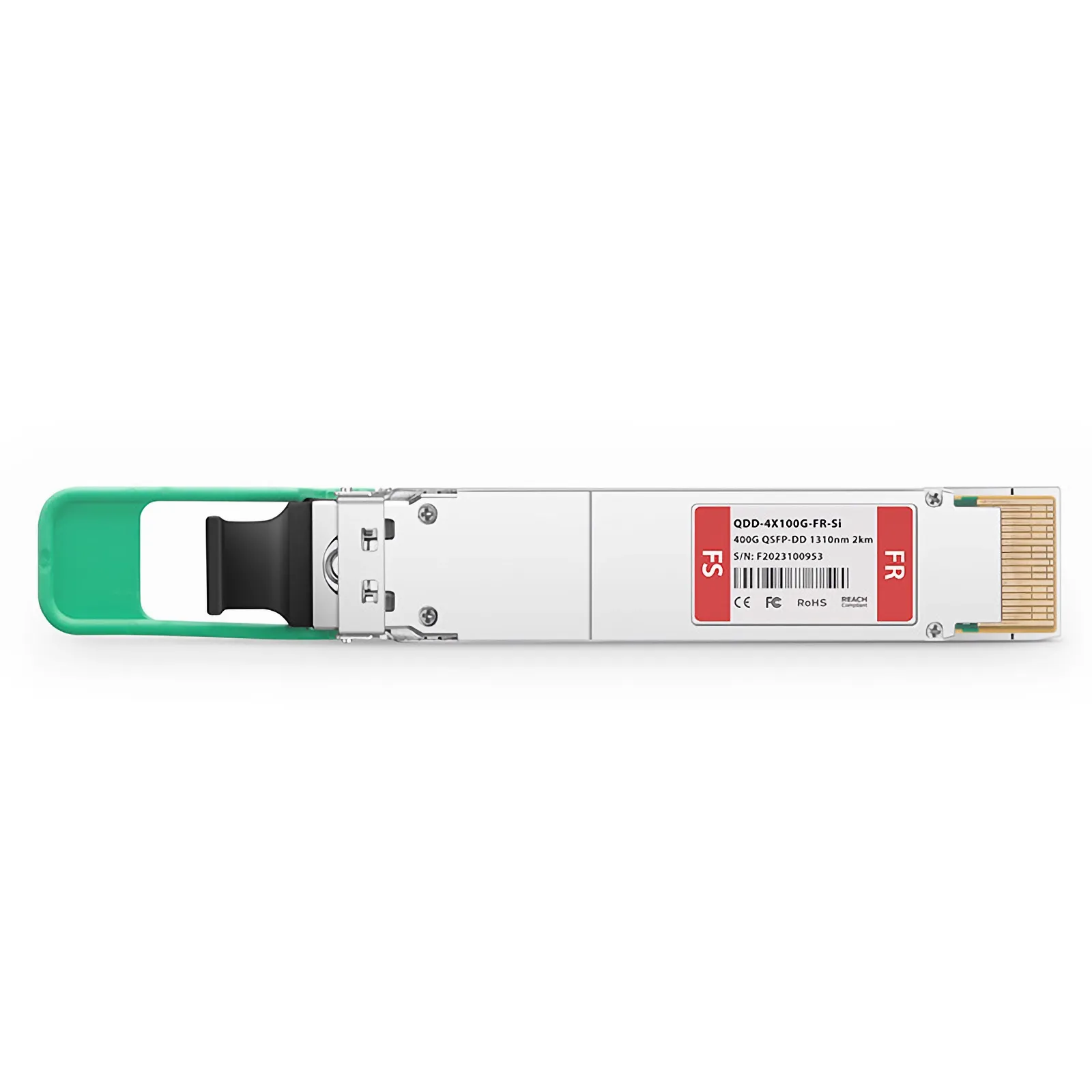 Customized 400GBASE-FR QSFP-DD 8 x 50G PAM4 1310nm 2Km MPO-12/APC SMF SiPh-Based Transceiver Module