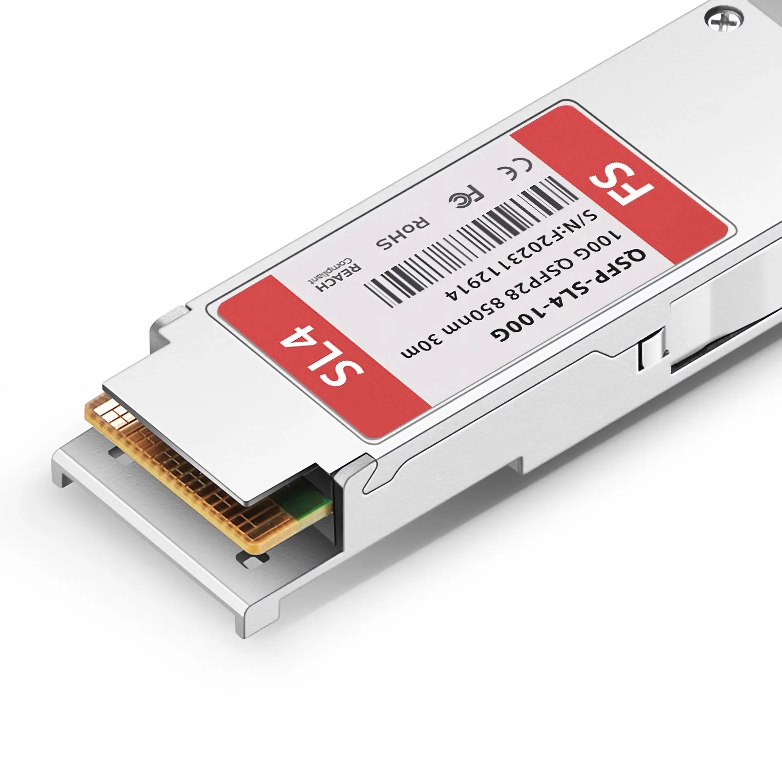 Customized 100GBASE-SL4 QSFP28 4 x 25G NRZ 850nm 30m MPO-12/UPC MMF Transceiver Module