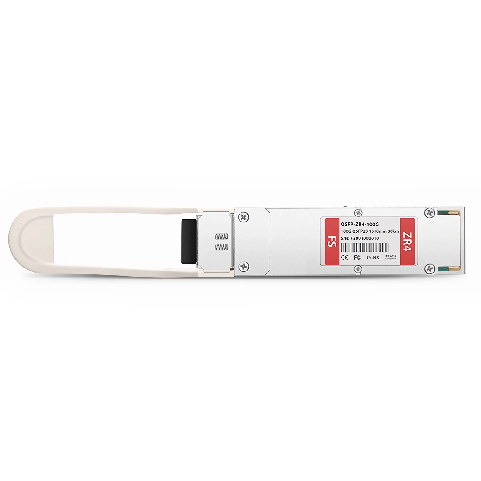 Cisco QSFP-100G-ZR4-S Compatible 100GBASE-ZR4 QSFP28 4 x 25G NRZ 1310nm 80km Duplex LC/UPC SMF Transceiver Module