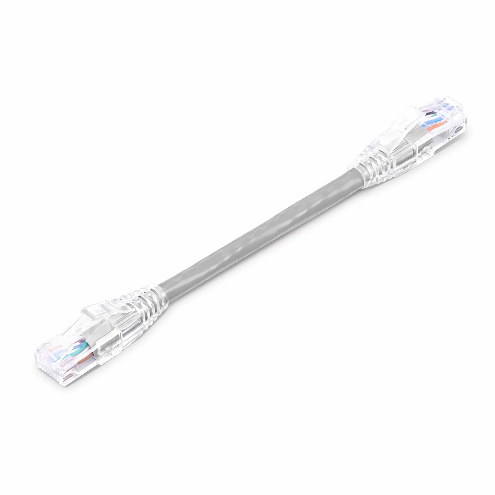 6in Cat6 Snagless Unshielded Ethernet Patch Cable, Gray - FS.com