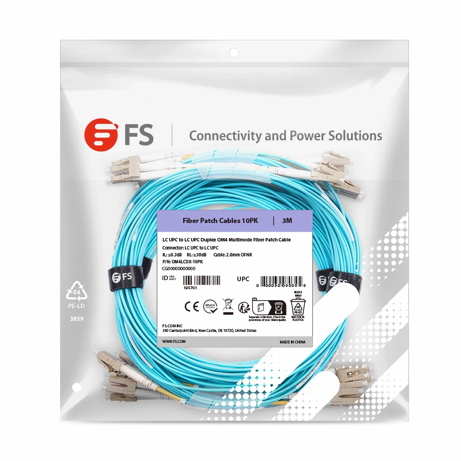 Cavo Fibra Ottica 7m - Multimodale Duplex 62,5/125 - LSZH - Foto 6