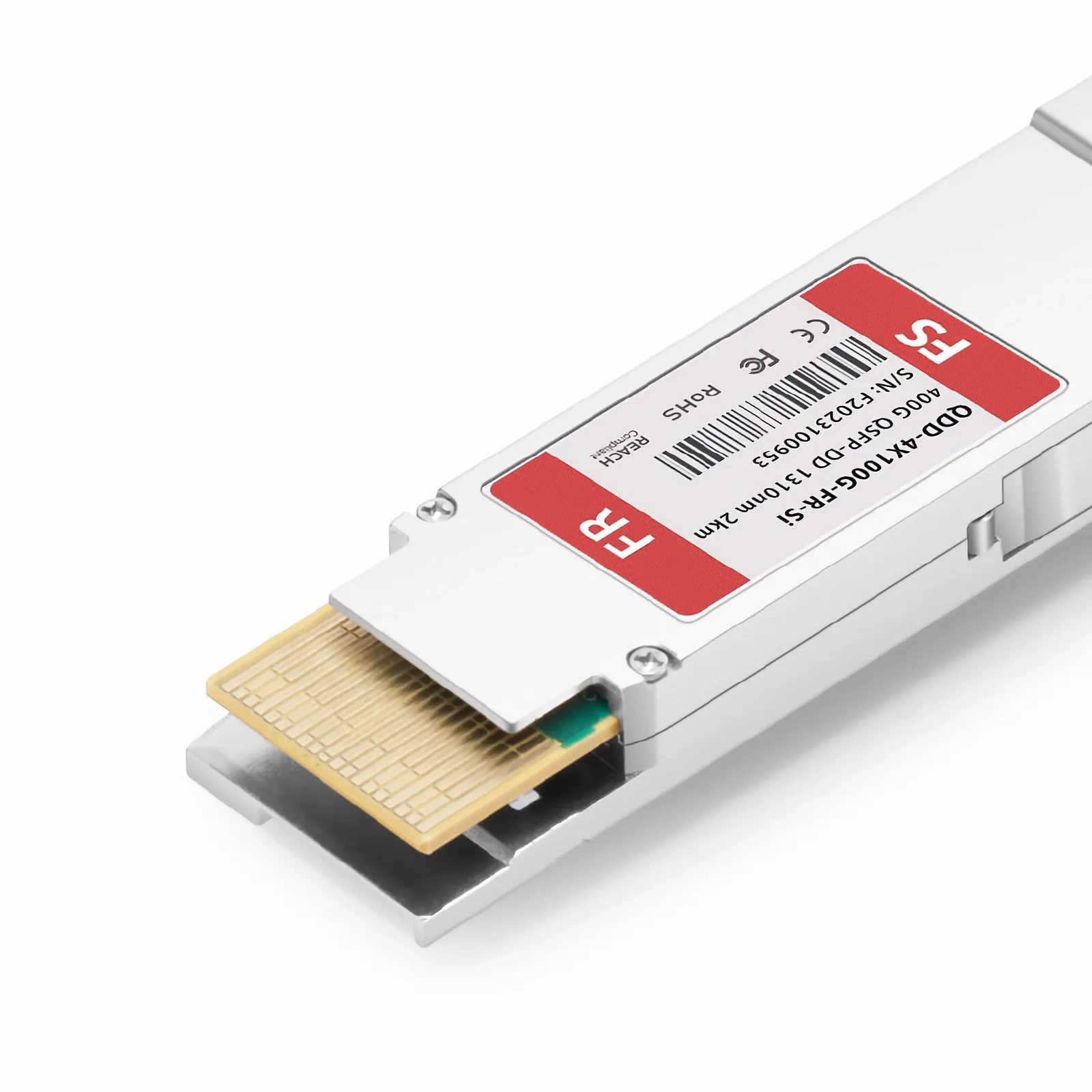 Customized 400GBASE-FR QSFP-DD 8 x 50G PAM4 1310nm 2Km MPO-12/APC SMF SiPh-Based Transceiver Module