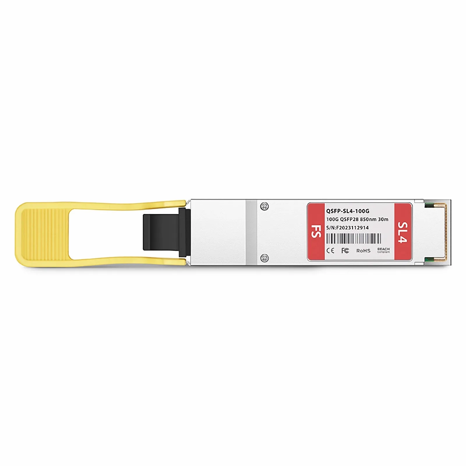 Customized 100GBASE-SL4 QSFP28 4 x 25G NRZ 850nm 30m MPO-12/UPC MMF Transceiver Module