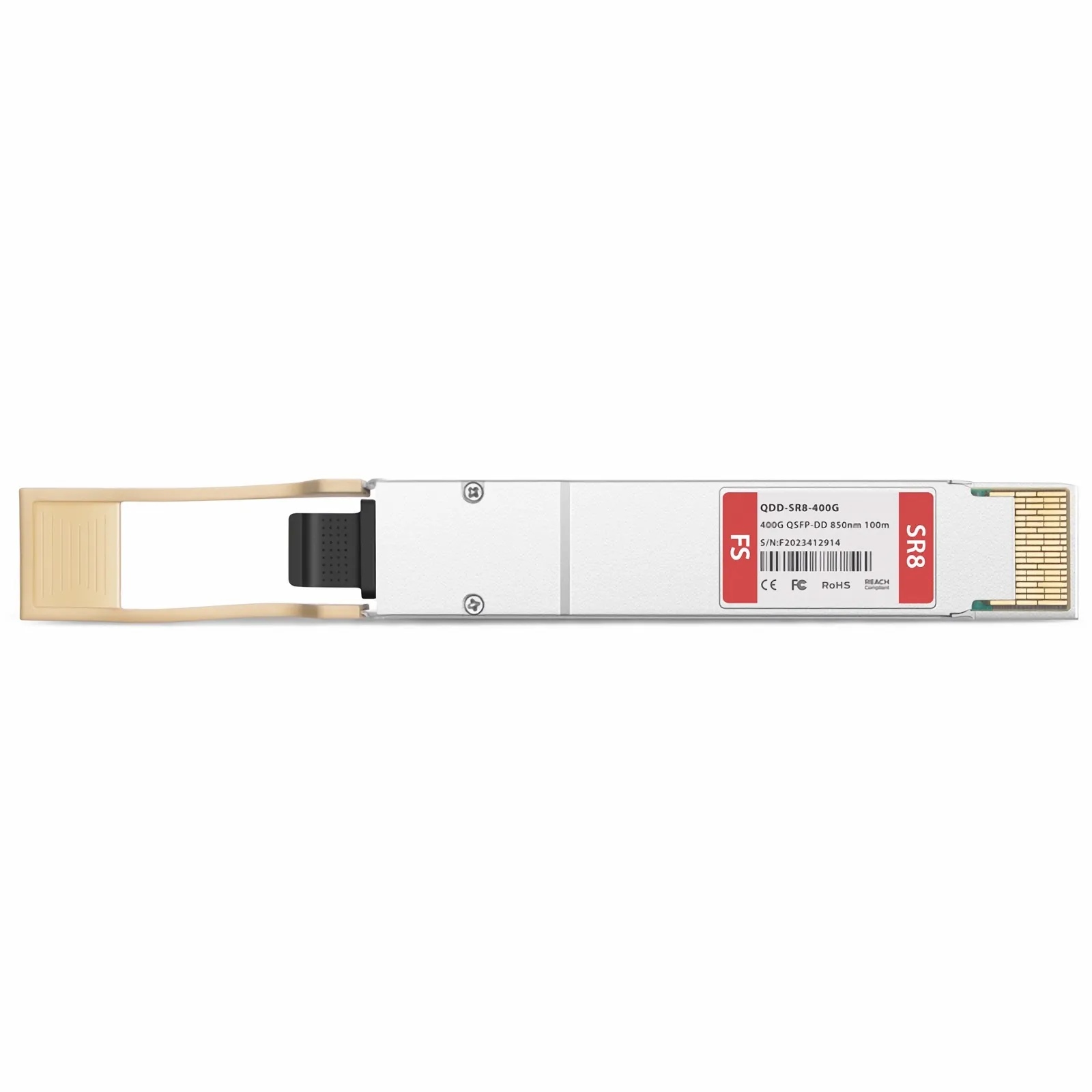 Customized 400GBASE-SR8 QSFP-DD 8 x 50G PAM4 850nm 100m MPO-16/APC MMF Transceiver Module