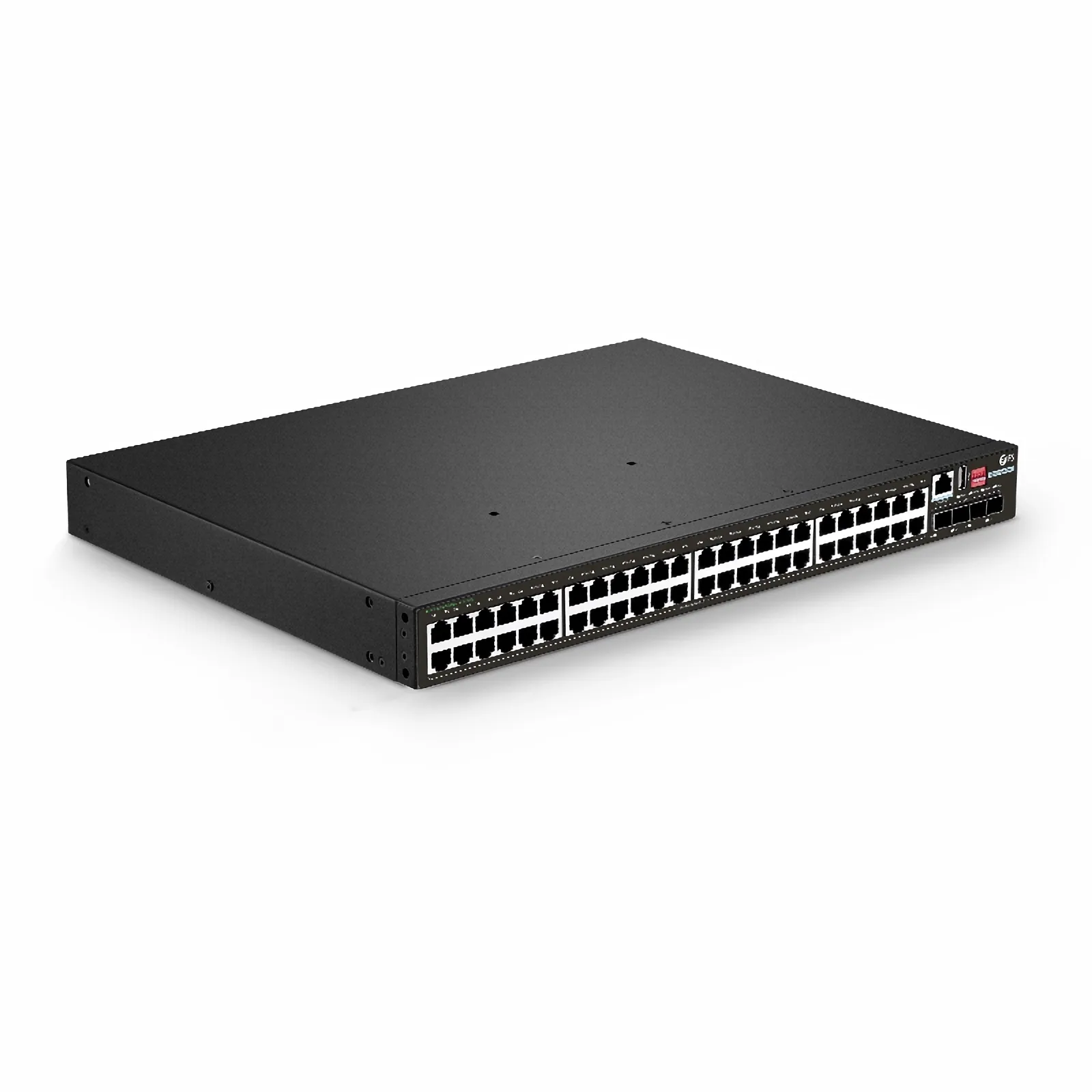 IES5120-48T4S, 48-Port Gigabit Ethernet L2+ Managed Industrial Switch, 48 x 10/100/1000BASE-T, with 4 x 1/10Gb SFP+, -40 to 75&deg;C Operating Temperature