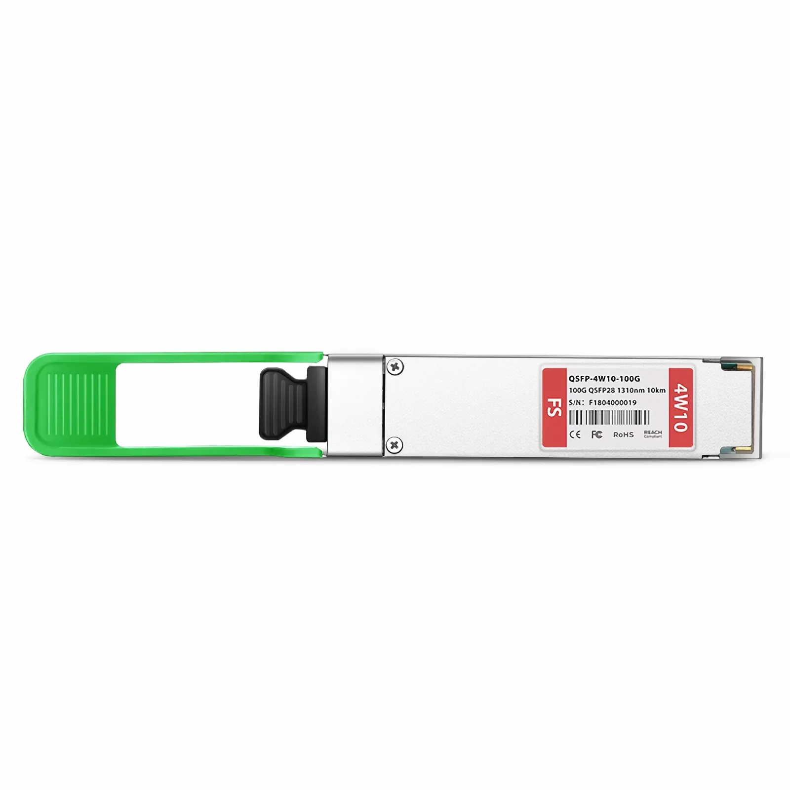 Customized 100GBASE-4W10 QSFP28 4 x 25G NRZ 1310nm 10km Duplex LC/UPC SMF Transceiver Module