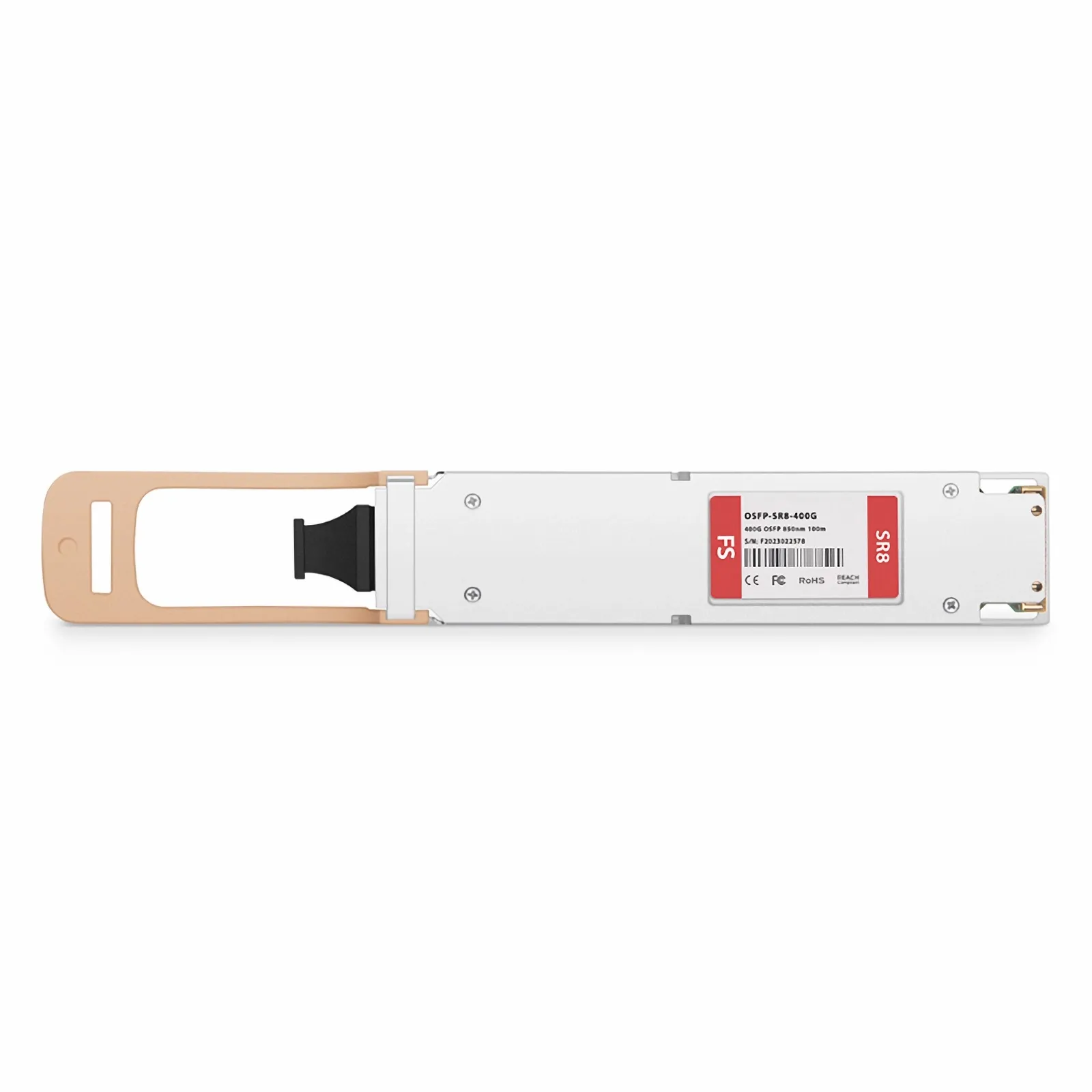 Customized 400GBASE-SR8 OSFP IHS/Finned Top 8 x 50G PAM4 850nm 100m MPO-16/APC MMF Transceiver Module