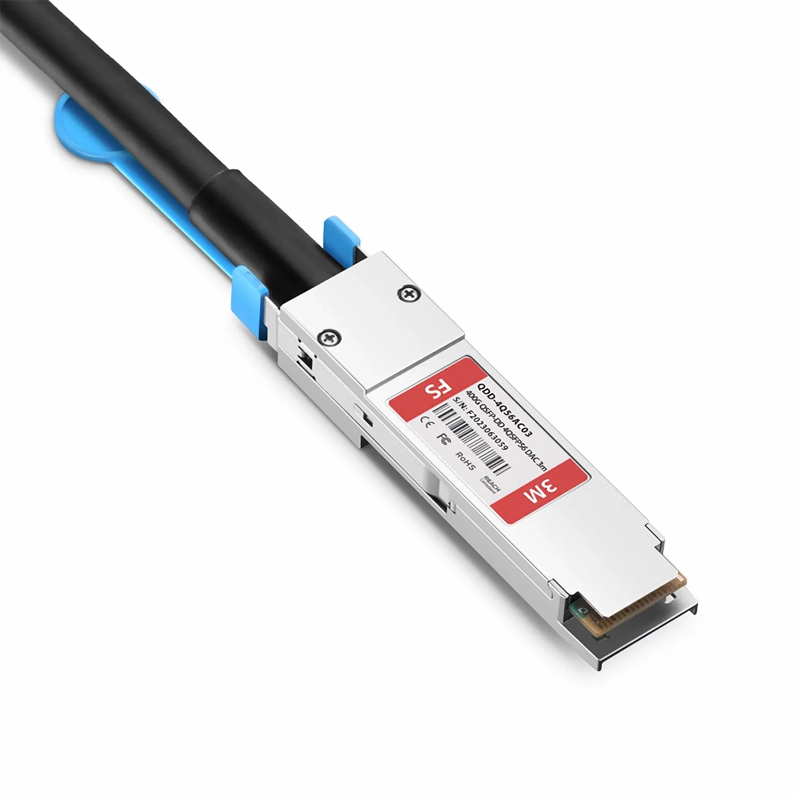 3m (10ft) Cisco Compatible 400G QSFP-DD 8 x 50G PAM4 to 4 x 100G QSFP56 2 x 50G PAM4 Active Copper Breakout Cable