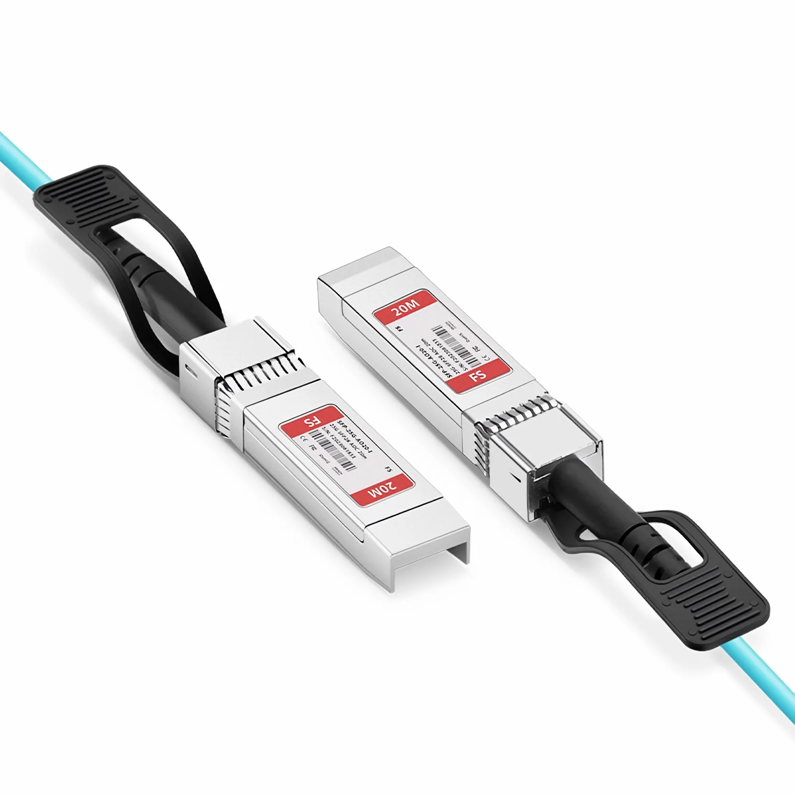 20m (66ft) 25G Compatible SFP28 Industrial Active Optical Cable for FS ...