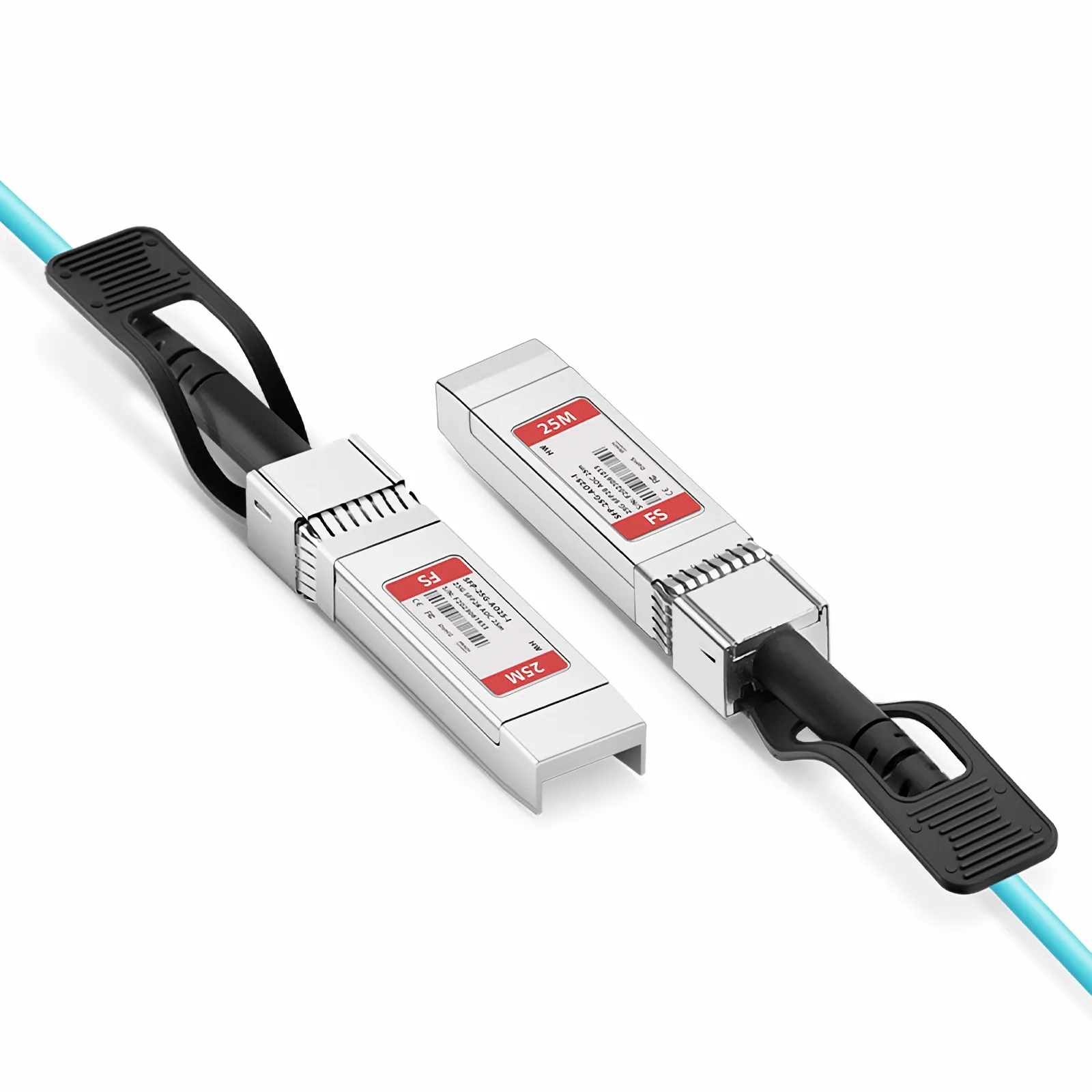産業用 25m(82ft) HW互換 25G SFP28アクティブ光ケーブル(AOC) - FS