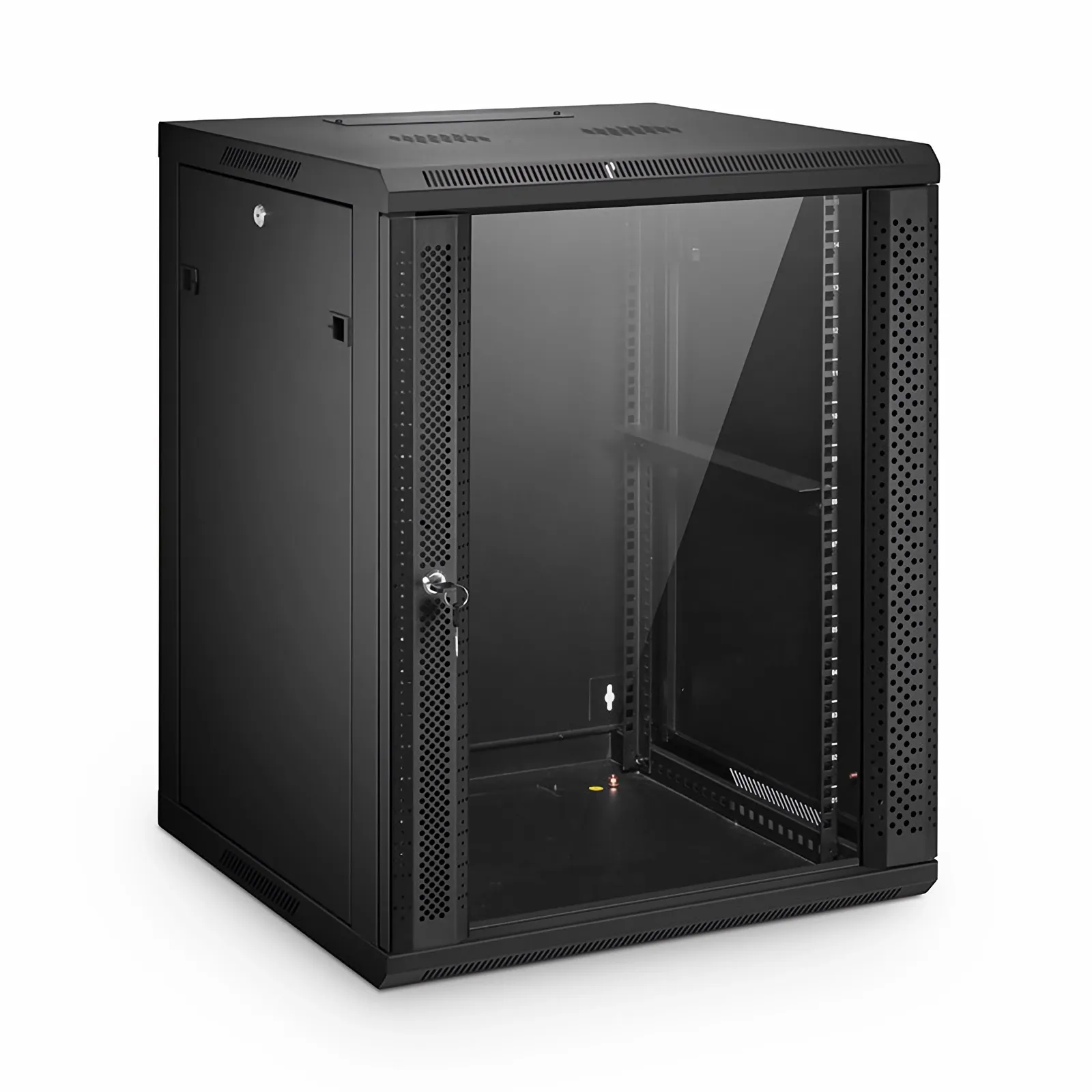 15U GW600シリーズ 19インチ 4ポスト ウォールマウントキャビネット