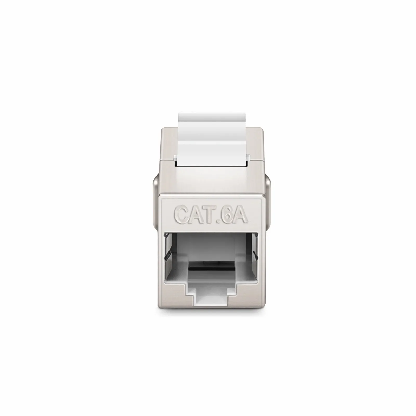 Cat6a Keystone RJ45 Coupler, Shielded, Female to Female
