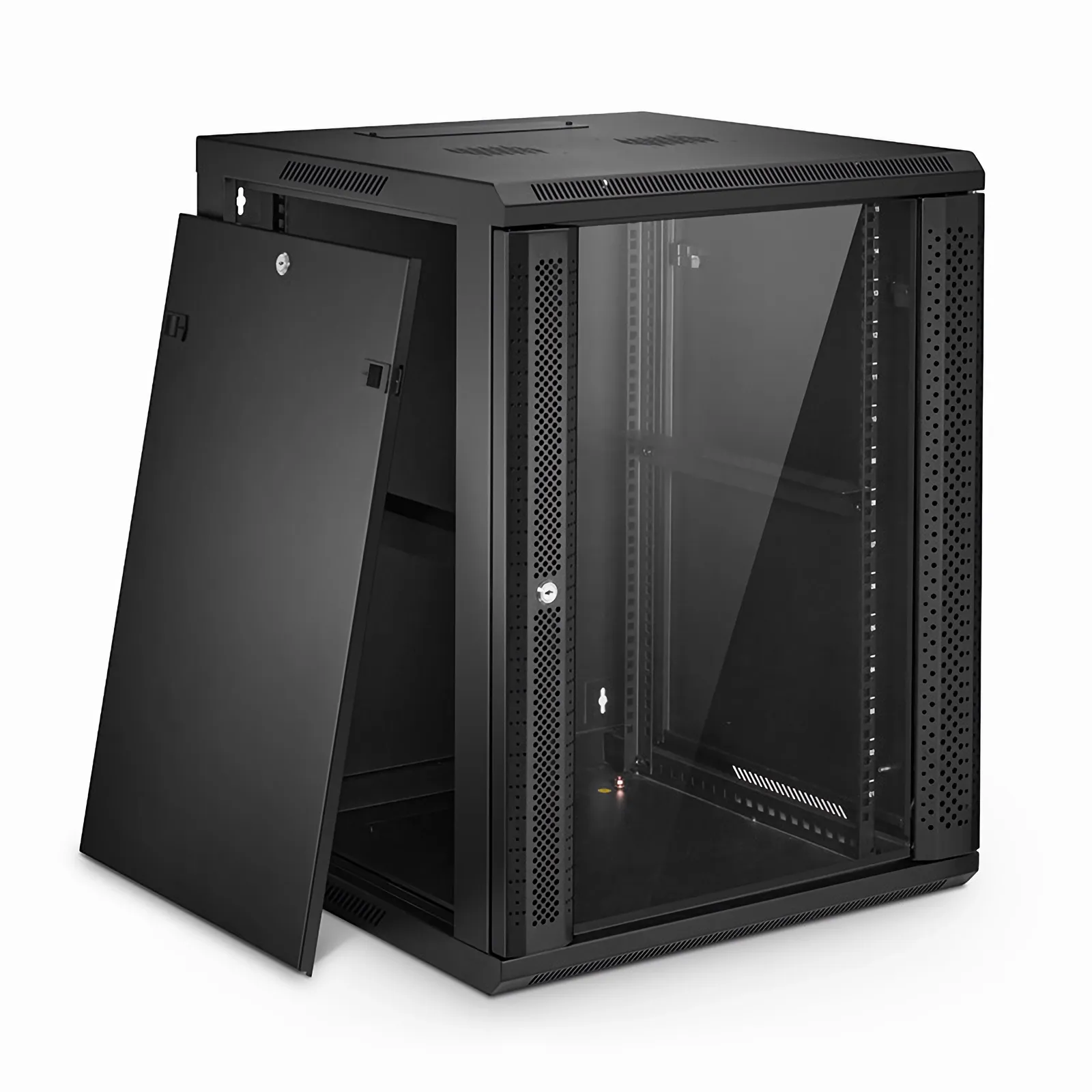 15U GW600シリーズ 19インチ 4ポスト ウォールマウントキャビネット