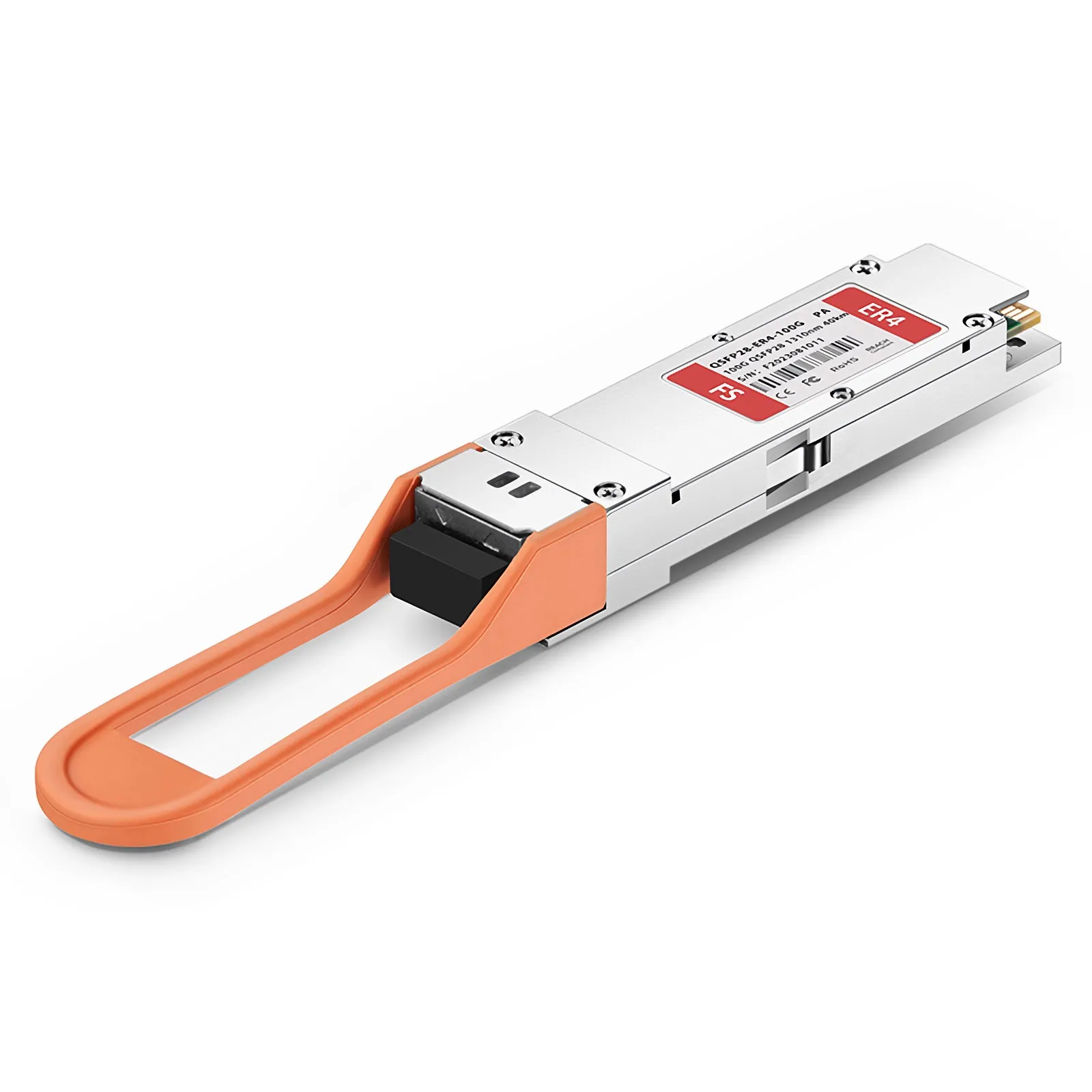 Customized 100GBASE-ER4L QSFP28 4 x 25G NRZ 1310nm 40km Duplex LC/UPC SMF Transceiver Module