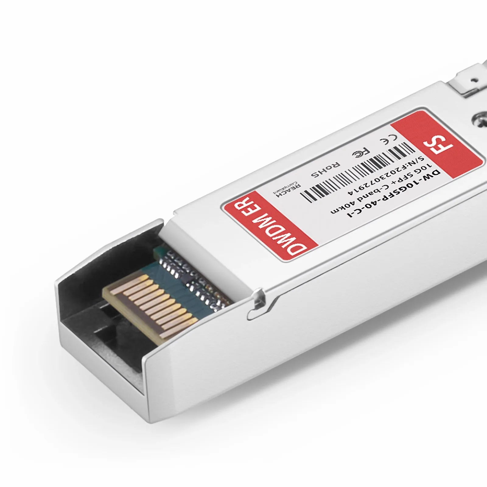 Cisco Compatible SFP+ 10G DWDM C-band Tunable 96Chs 50GHz 40km Duplex LC/UPC SMF Transceiver Module (Industrial)