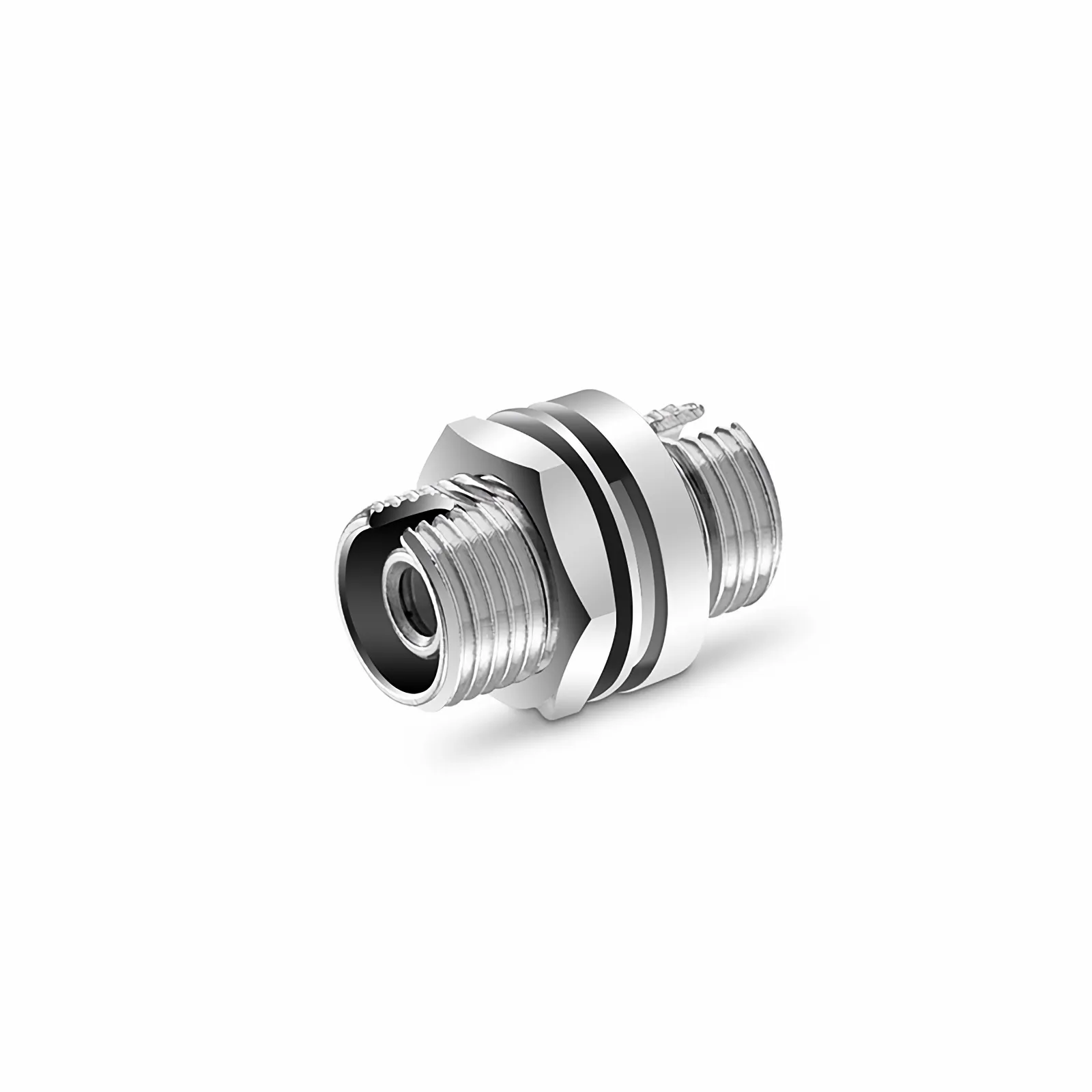 FC/APC to FC/APC Simplex OS2 Single Mode Metal Small D Fiber Optic Adapter/Coupler without Flange (10pcs/pack)