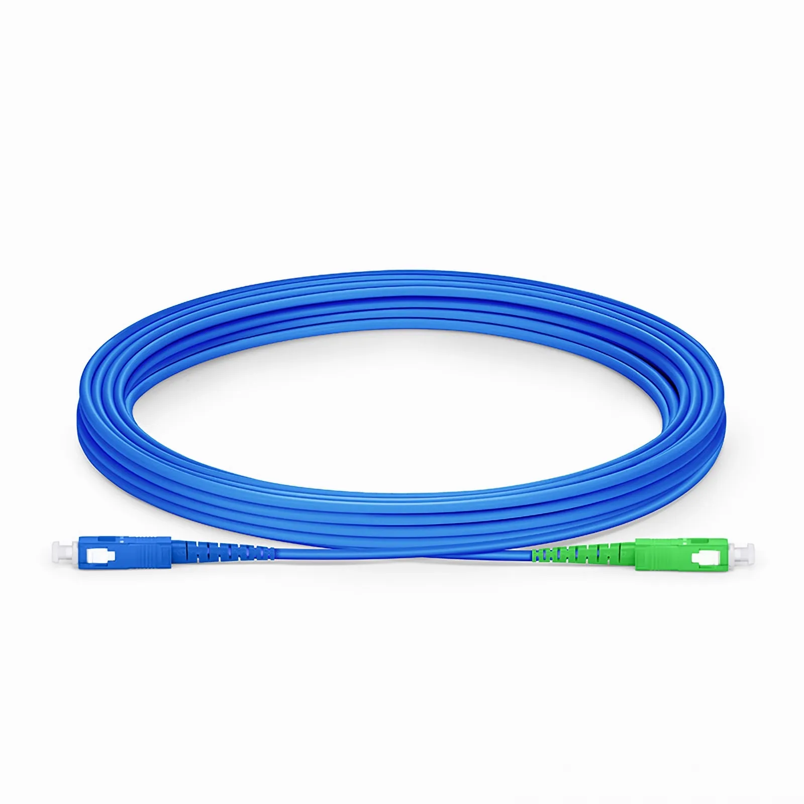 5m (16ft) Armored Fiber Patch Cable, 1 Fiber, SC UPC Simplex to SC APC ...