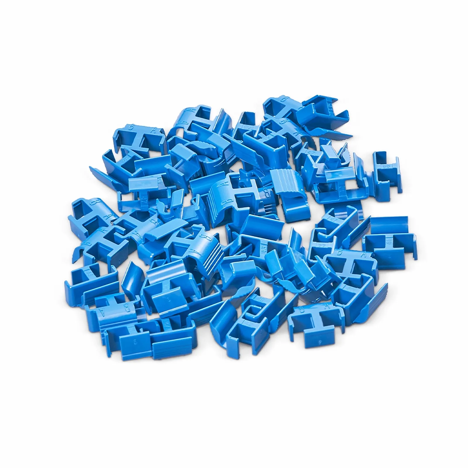 光ファイバLCデュプレックスクリップ(青色、50PCS/パック) - FS JAPAN