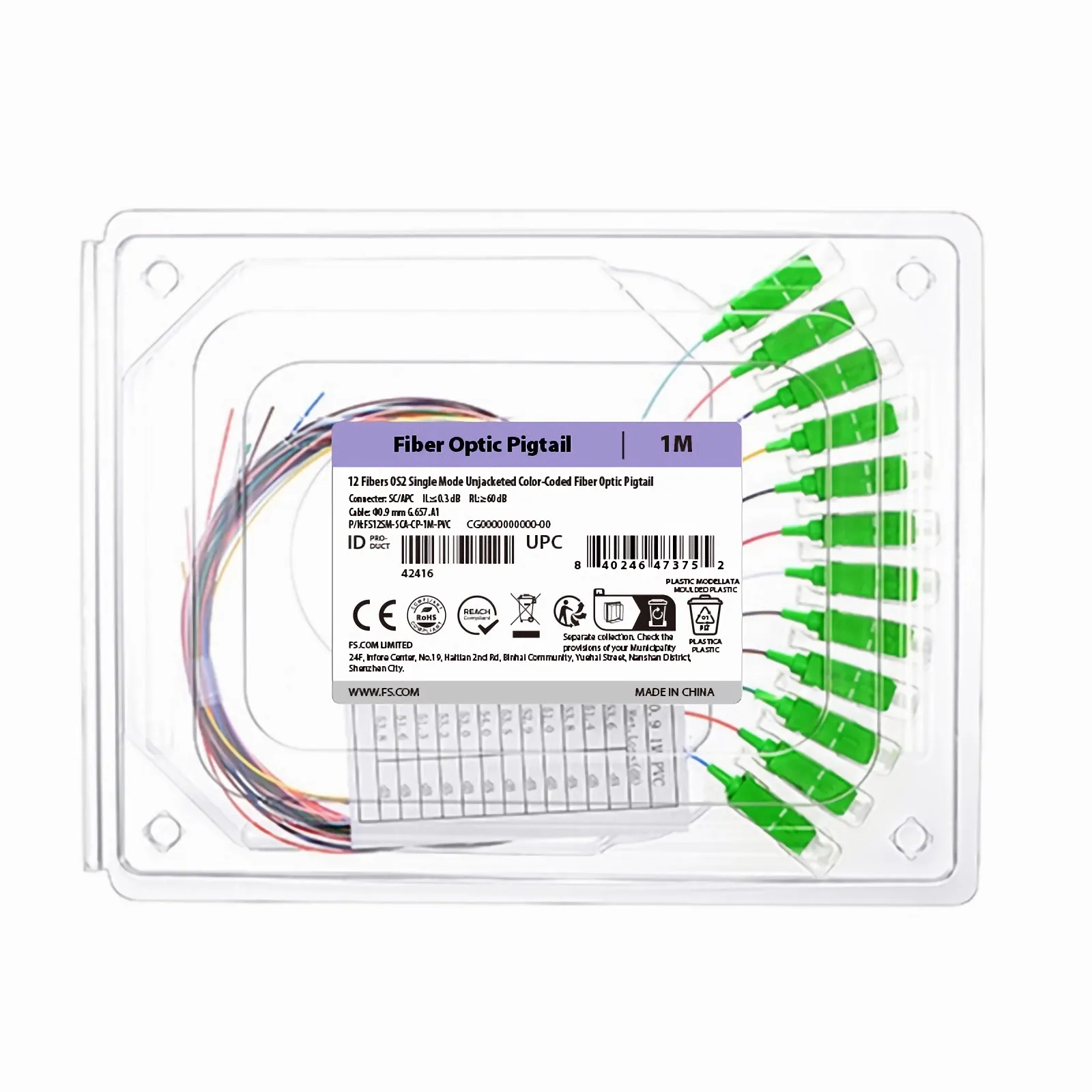 Esta imagen trata sobre FS12SM-SCA-CP-1M-PVC.