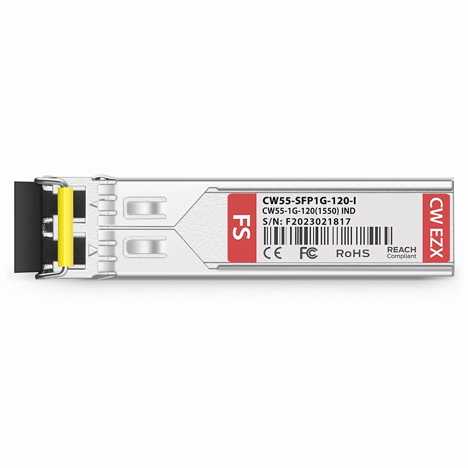 Cisco Compatible SFP 1000BASE-CWDM 1550nm 120km Duplex LC/UPC SMF Transceiver Module (Industrial)