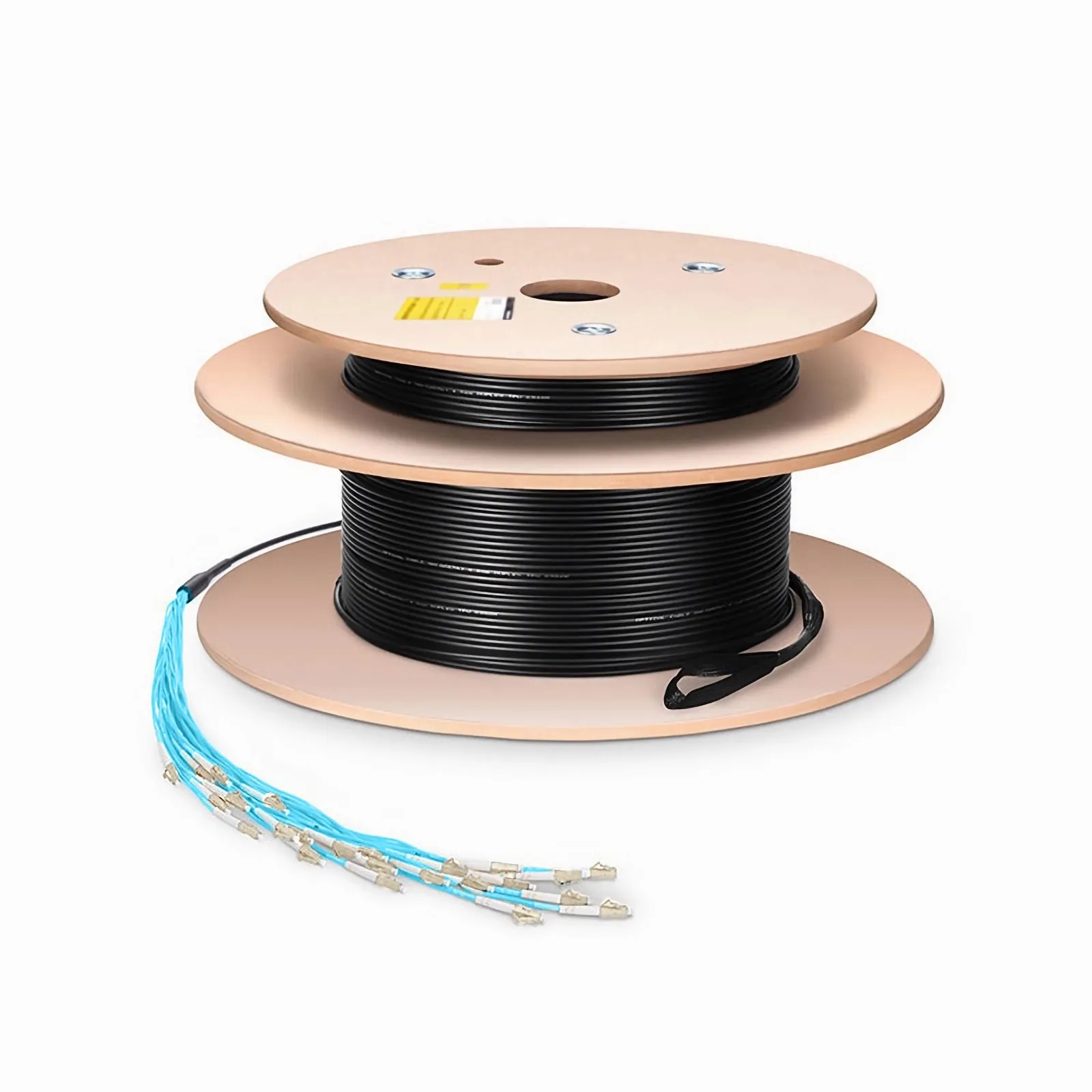 Customized 4 Fibers Indoor/Outdoor OM3 Multimode Assembly LC/SC/FC