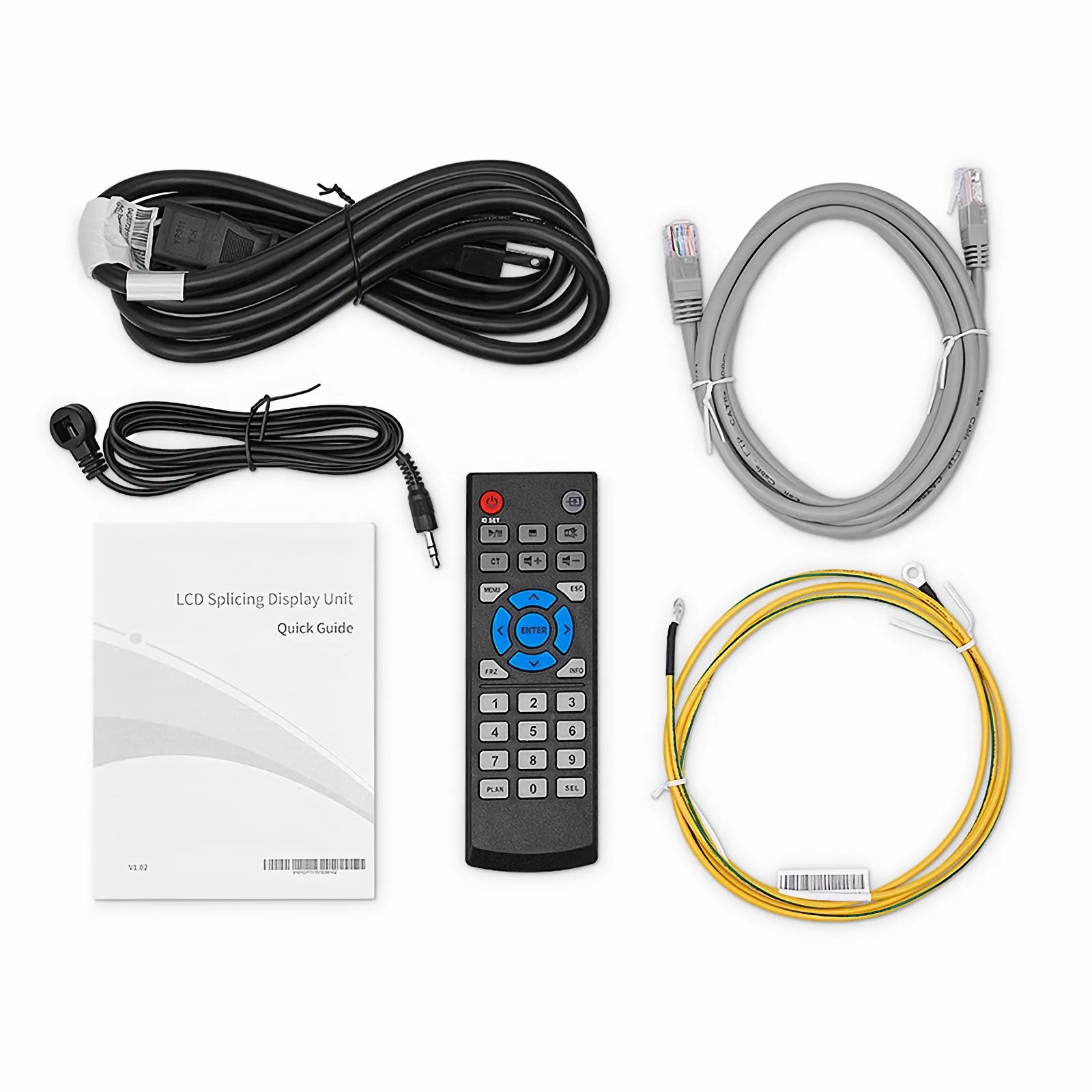 55-inch 3.5mm Splicing LCD Display Unit, 500cd/m² Wall-Mounted