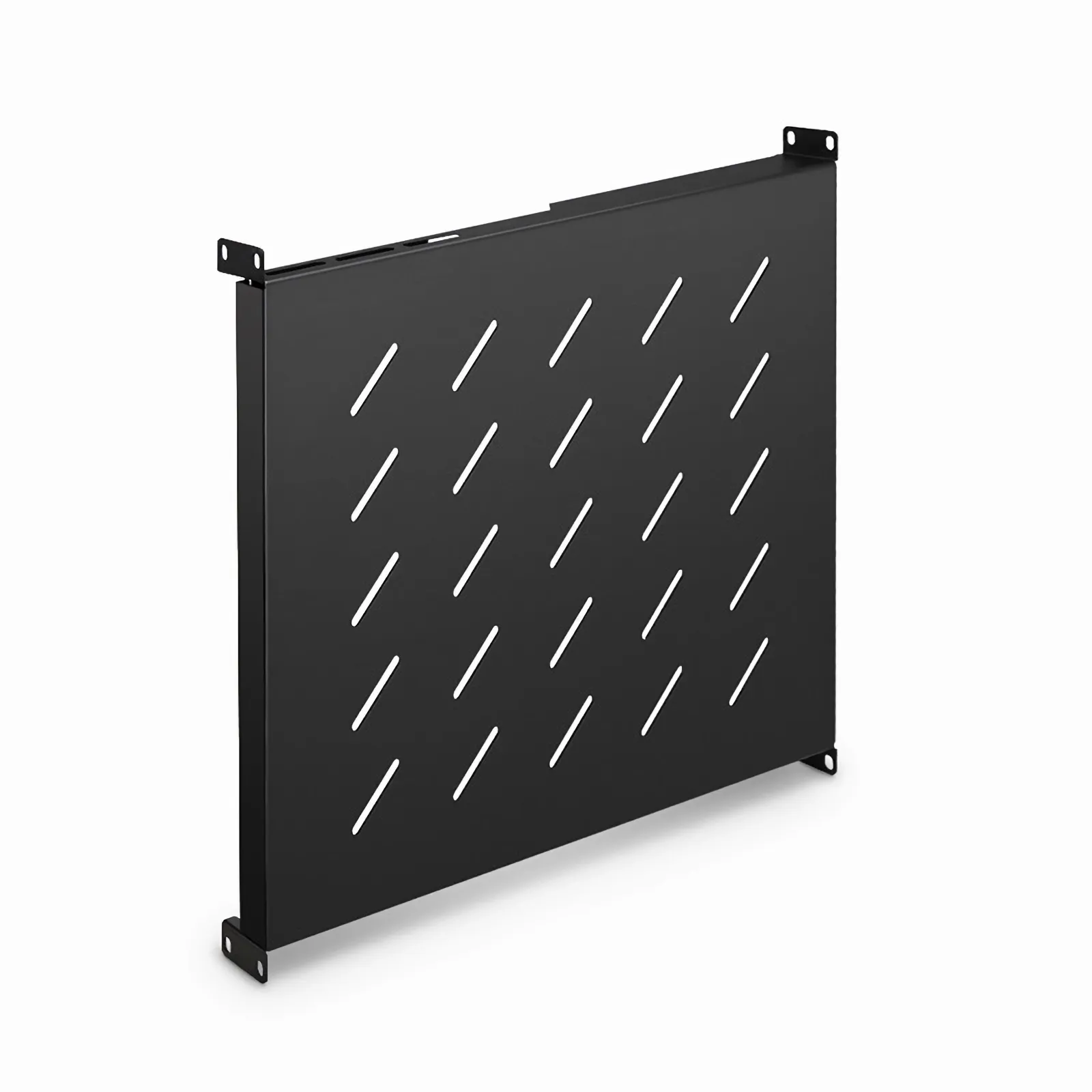 1U 19インチ ベント式カンチレバー固定棚、SPCC、21インチ(550mm)の深