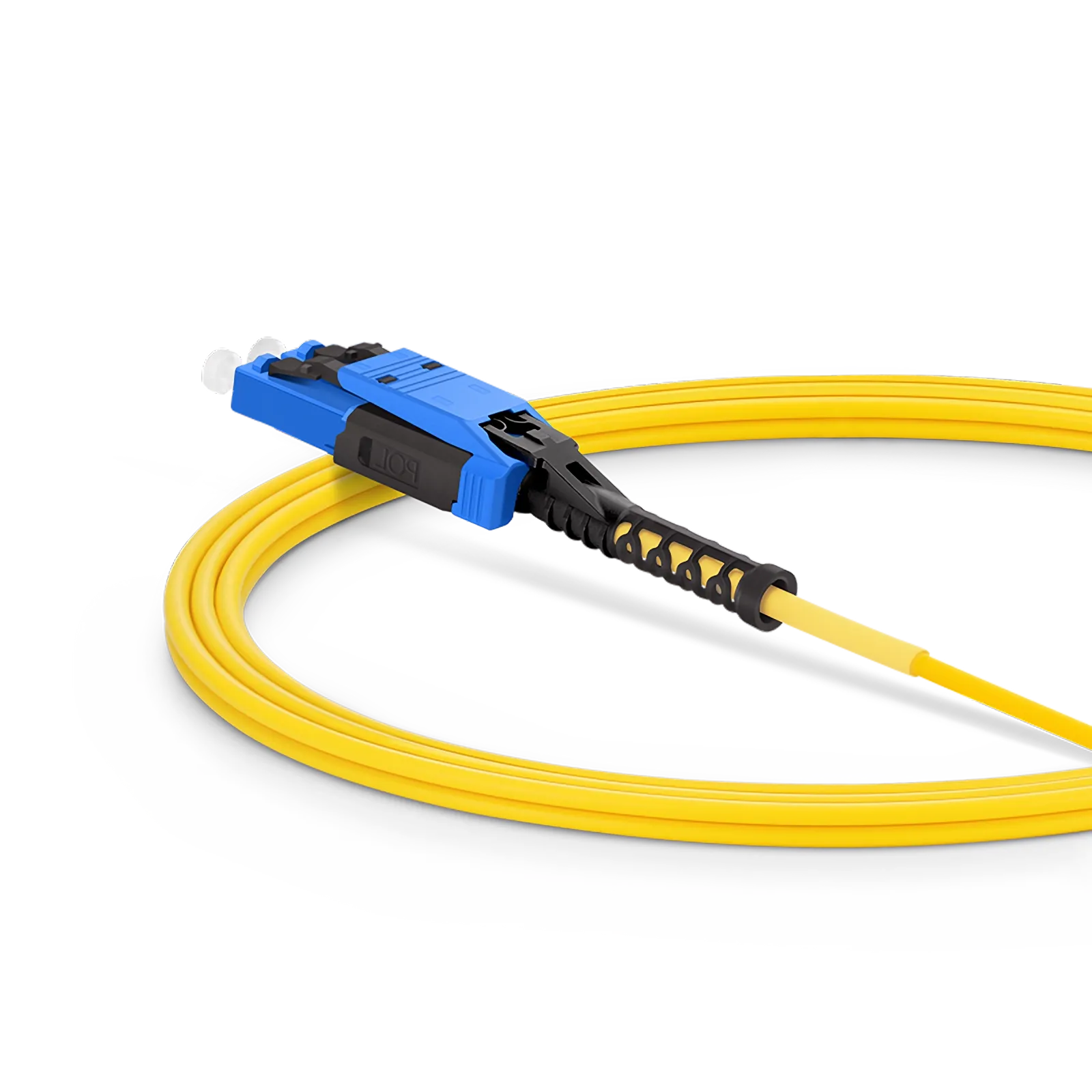 Small Cable Riser Boot 5m (16ft) Fiber Patch Cable, 2 Fibers, LC UPC Duplex to LC UPC Duplex ...