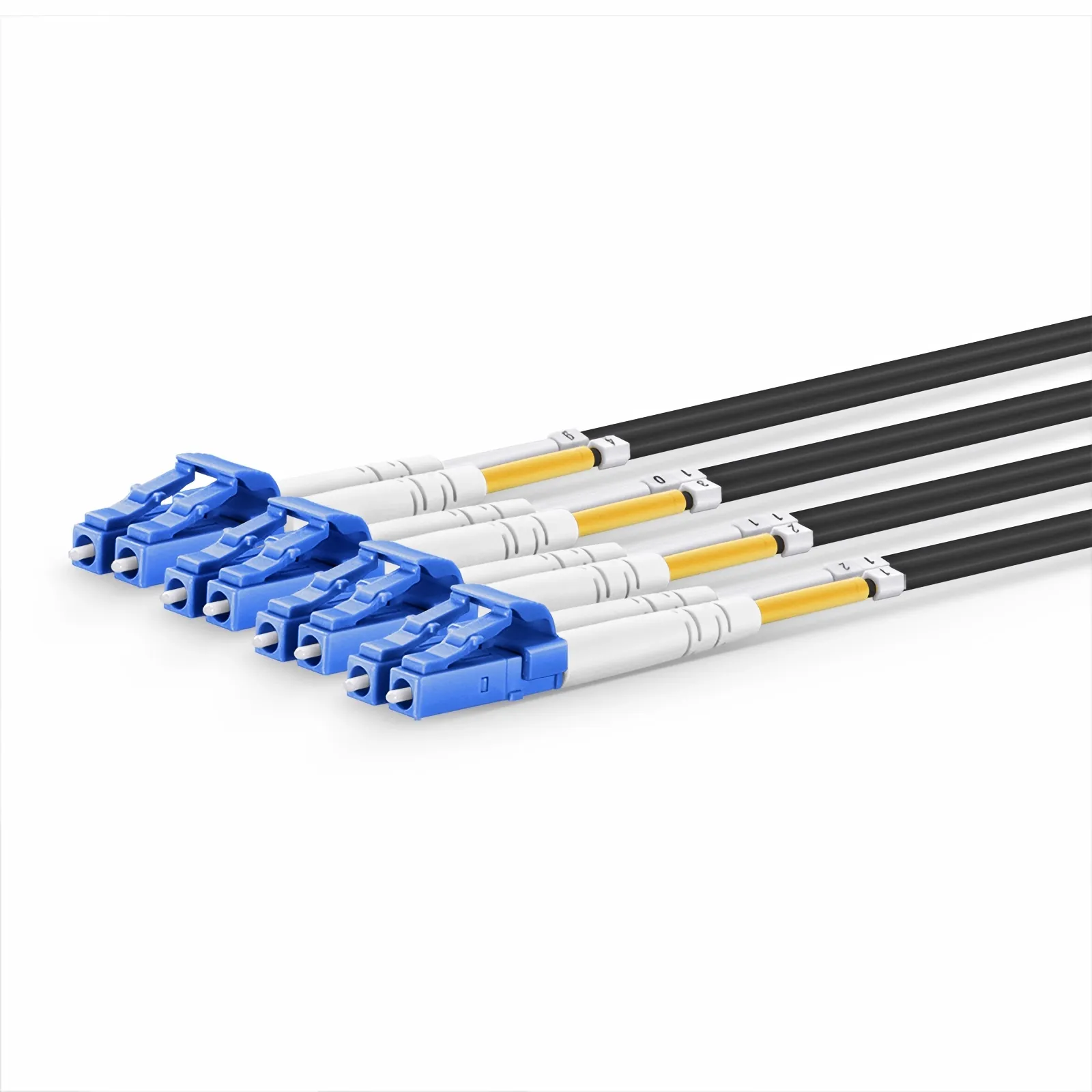3m (10ft) MTP® Harness, MTP®-8 APC (Female) to 4 x LC UPC Duplex