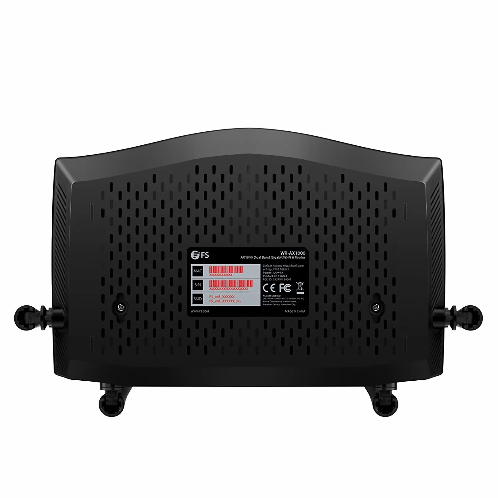 WR-AX1800, 4-Stream Dual Band Wi-Fi 6 Router (1.8 Gbps) - FS.com