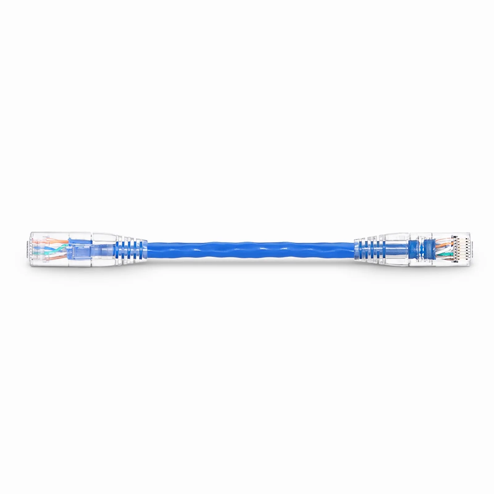 6in (0.15m) Cat6 24AWG Snagless Unshielded (U/UTP) PVC CM Ethernet Network Patch Cable, Blue, (10pcs/pack)