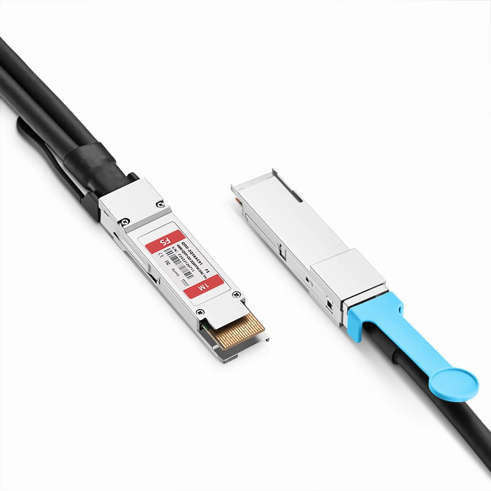 Customized 400G QSFP-DD to 2 x 200G QSFP56 Active Copper Breakout Cable