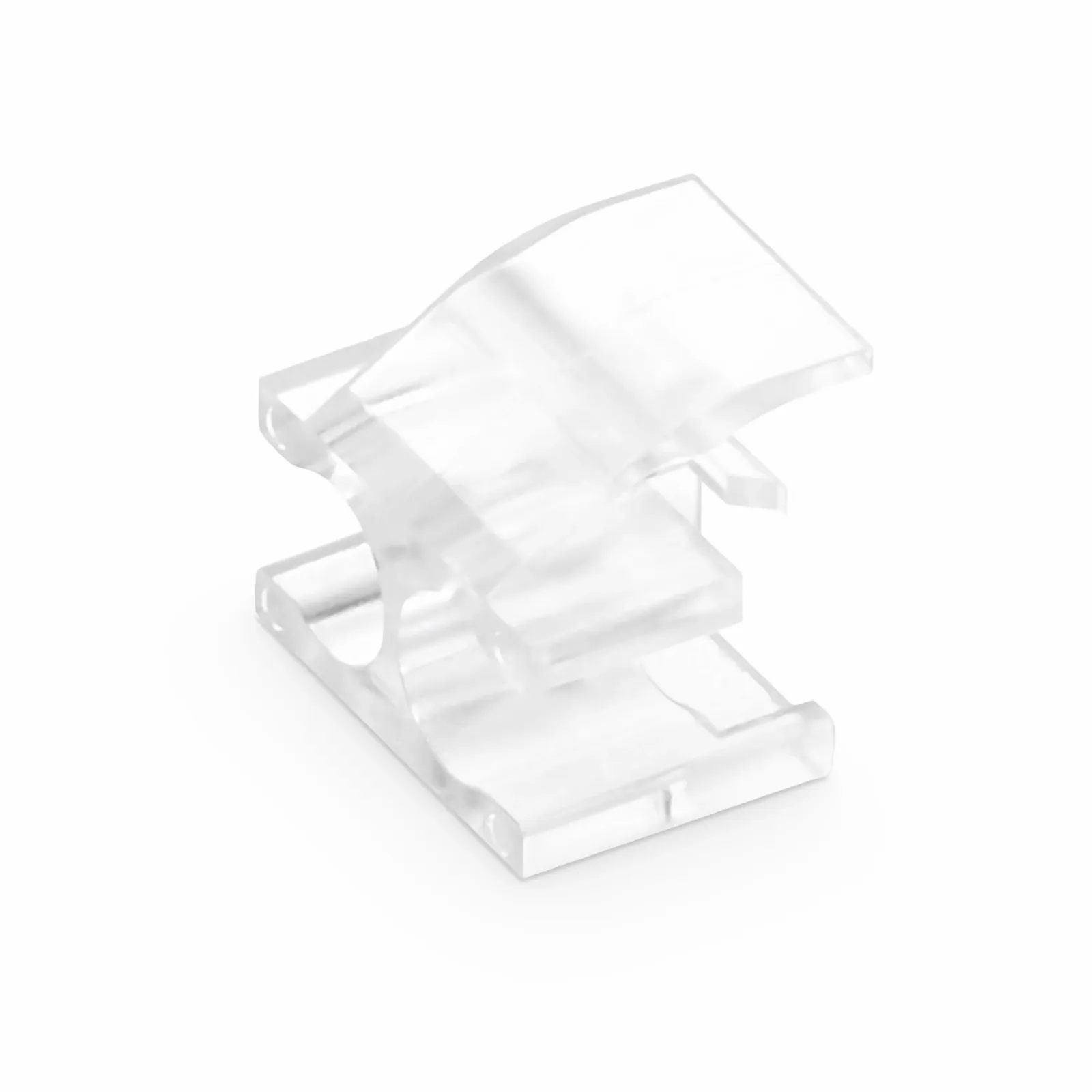 Fiber Optic LC Duplex Clip, Transparent, 100 PCS/Pack