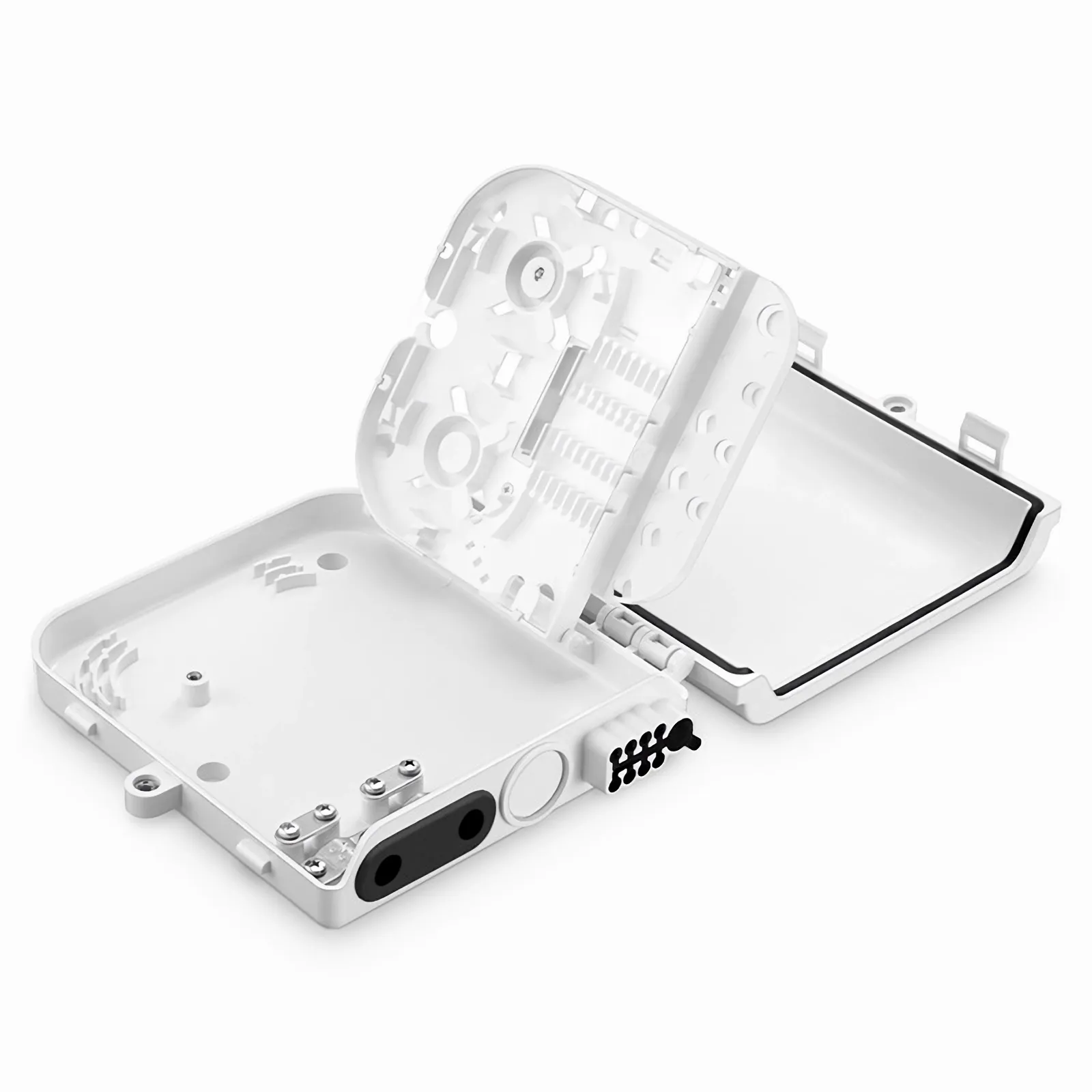 8-fiber Optic Terminal Box, SC Simplex/LC Duplex, IP55, Wall/Pole