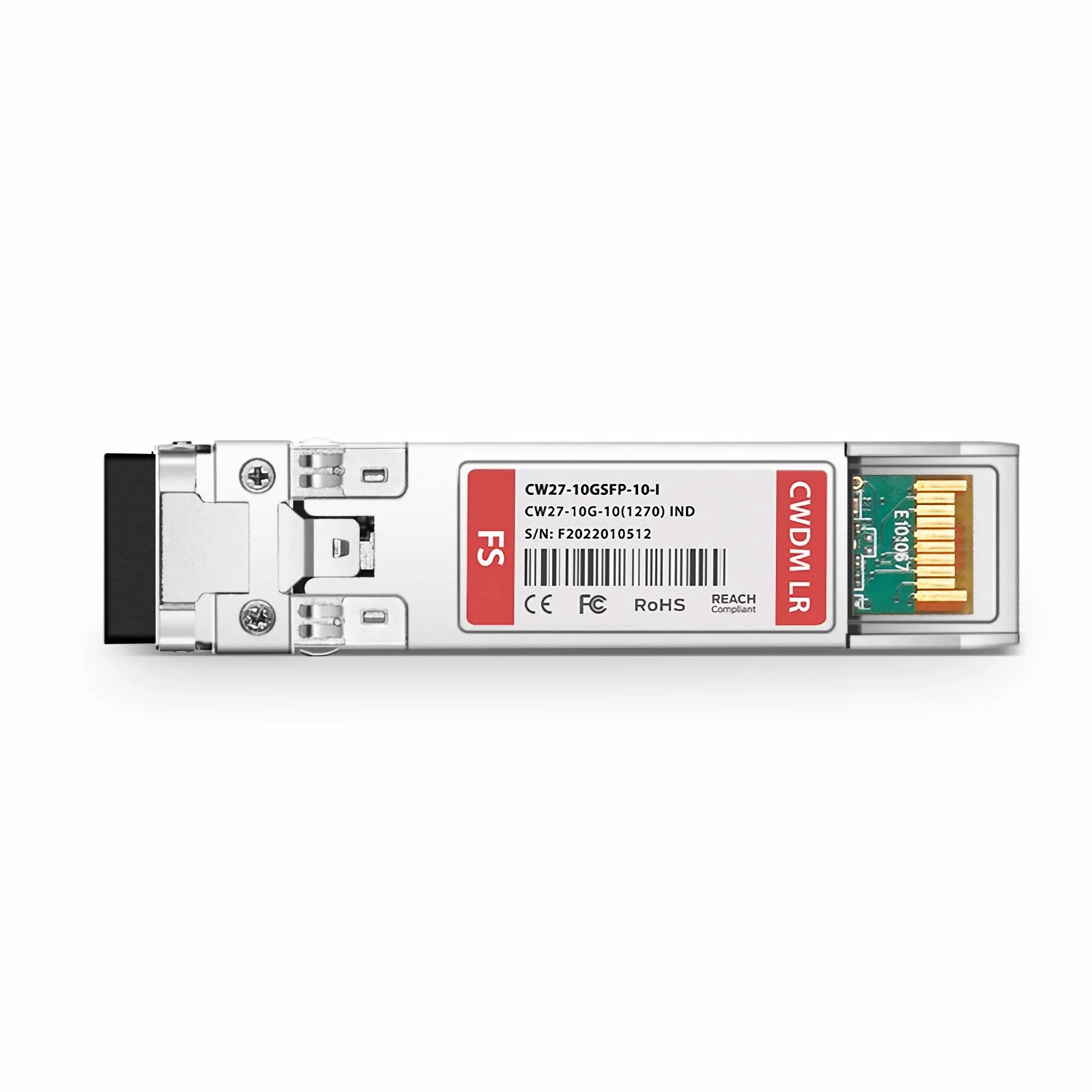 Cisco CWDM-SFP10G-1270-10-I Compatible SFP+ 10G CWDM 1270nm 10km Duplex LC/UPC SMF Transceiver Module (Industrial)