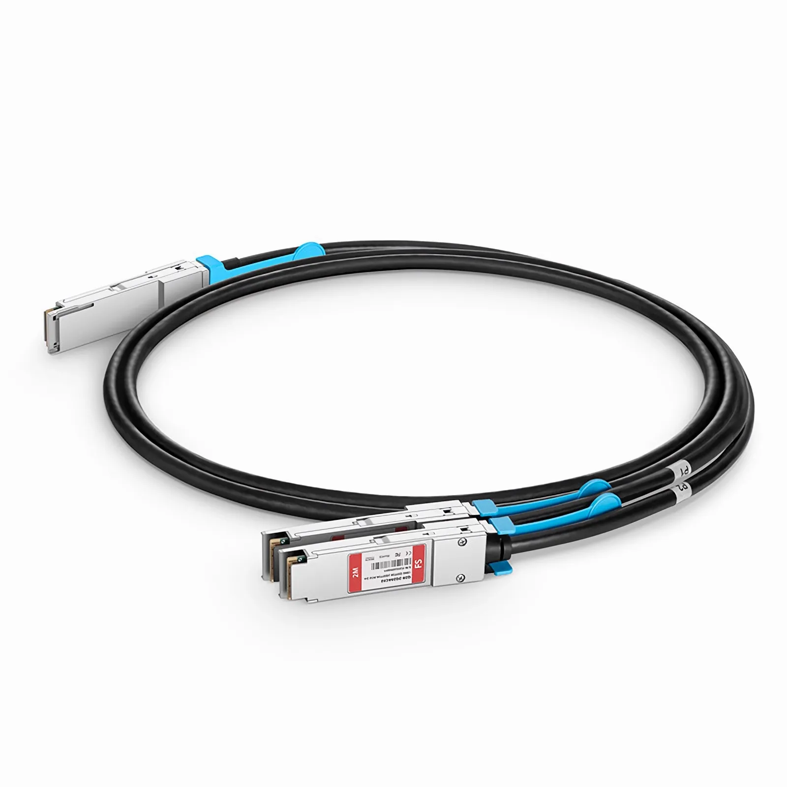 2m (7ft) Cisco Compatible 100G QSFP28 4 x 25G NRZ to 2 x 50G QSFP28 2 x 25G NRZ Active Copper Breakout Cable