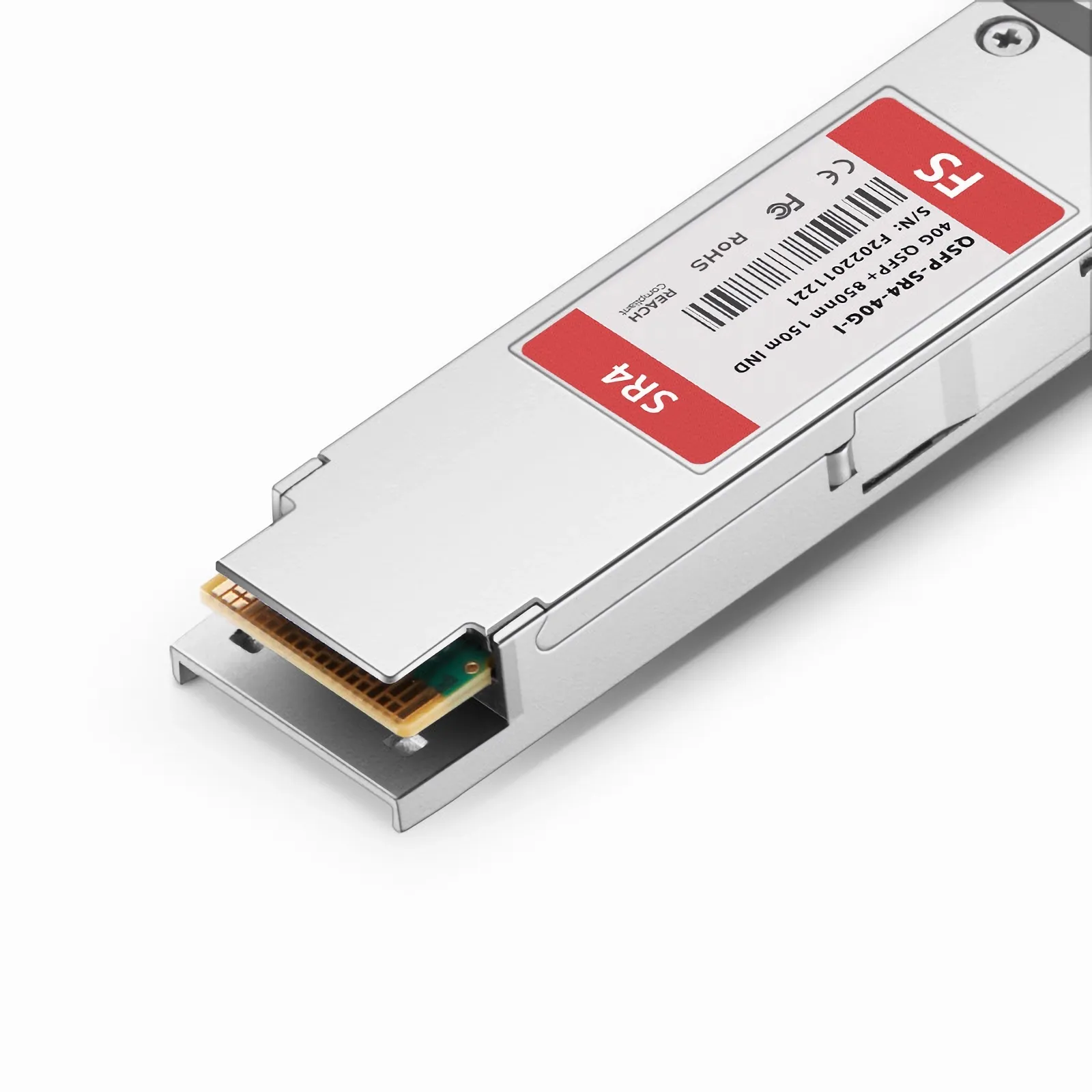 Customized 40GBASE-SR4 QSFP+ 850nm 150m MPO-12/UPC MMF Transceiver Module (Industrial)
