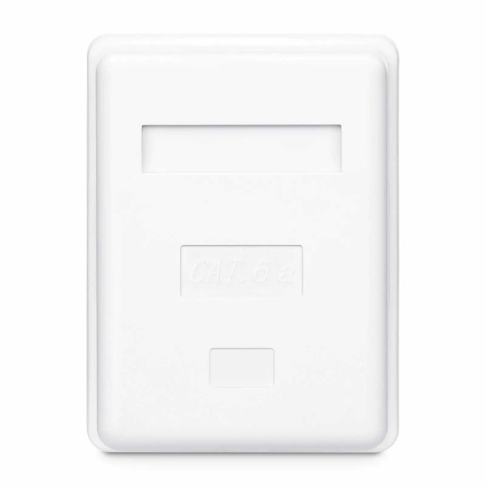 Cat6a RJ45 シールド付き表面実装ボックス、1ポート、白色 - FS JAPAN