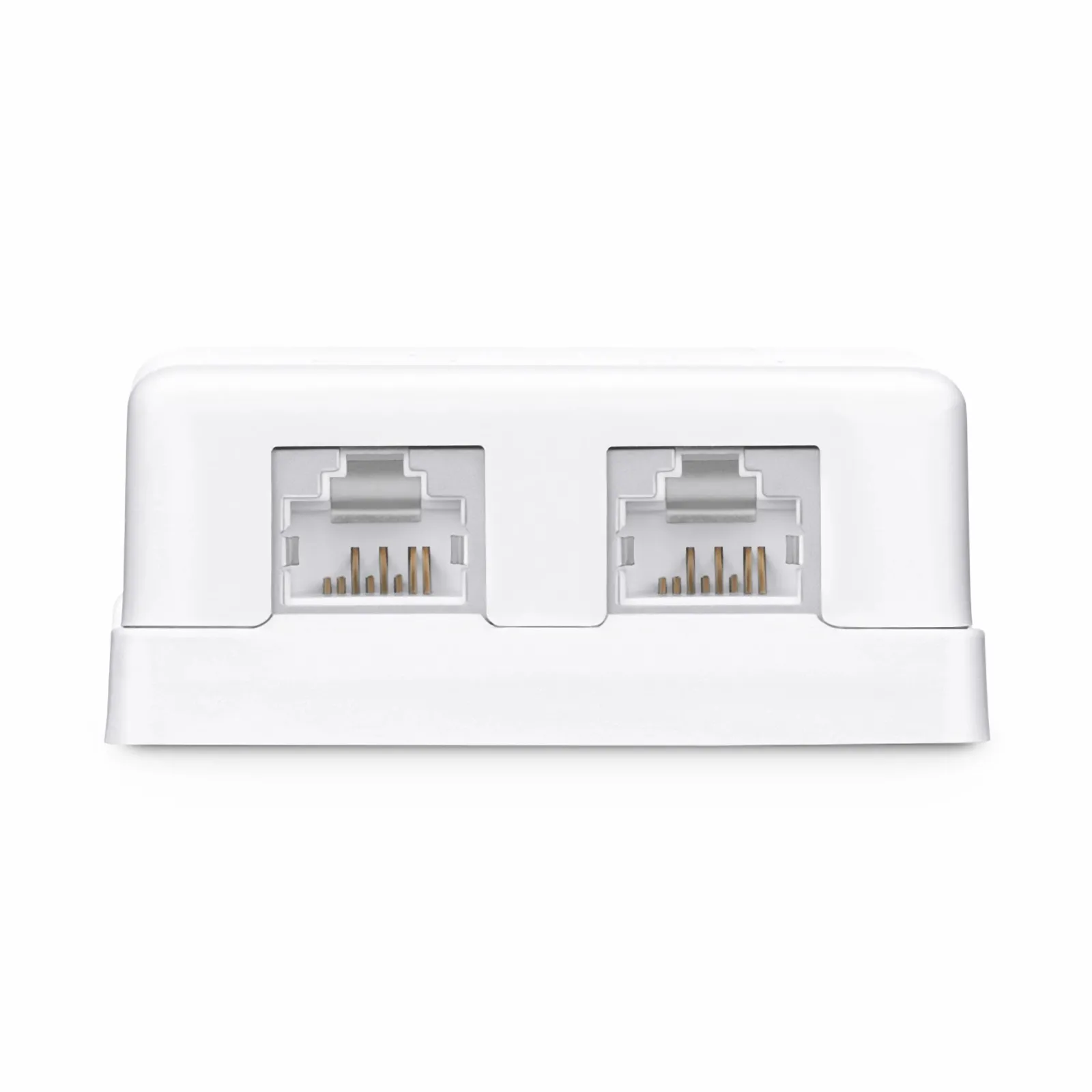 Cat6a RJ45 Shielded Surface Mount Box, 2 Ports, White - FS.com