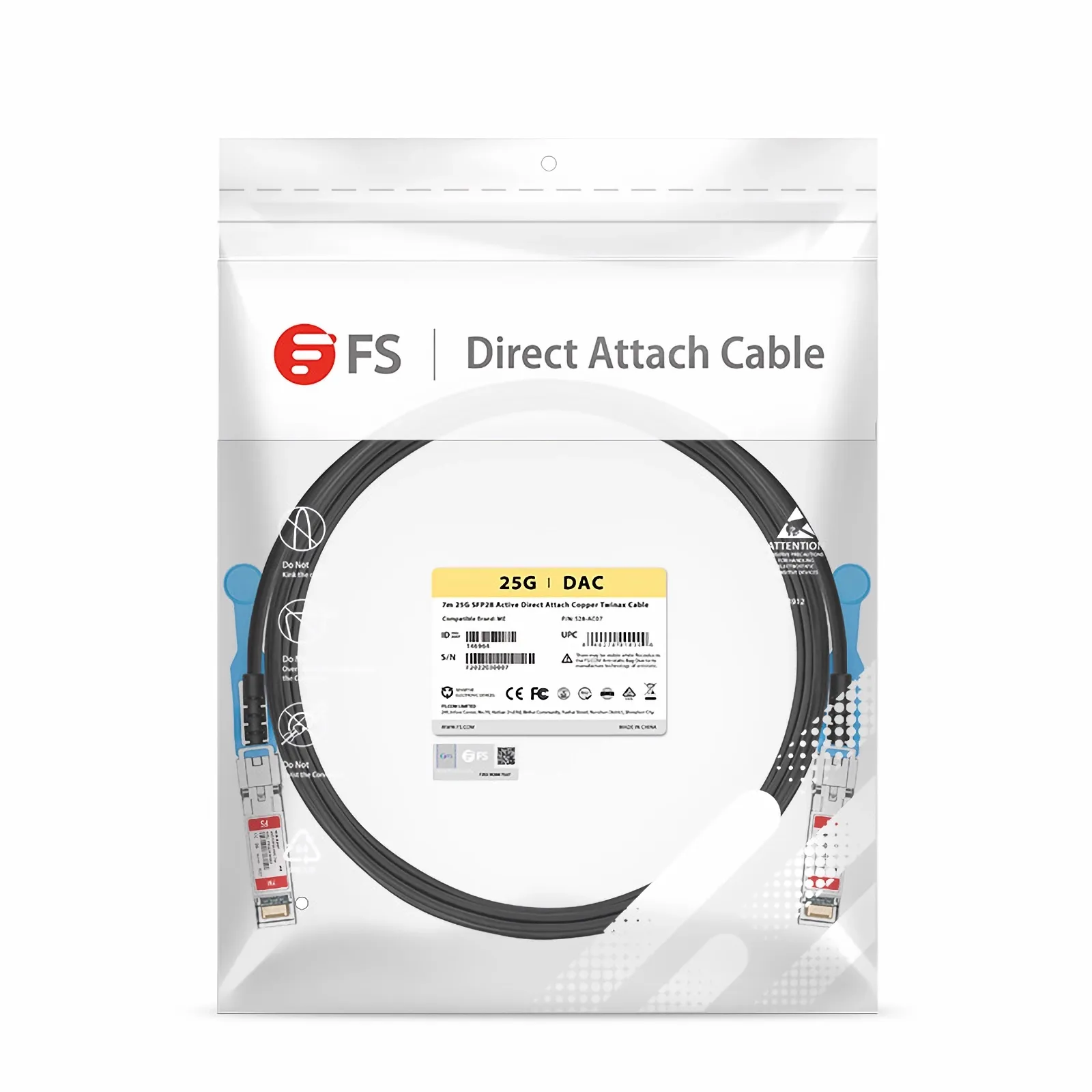NVIDIA/Mellanox対応 7m（23ft） 25G SFP28 イーサネット アクティブ