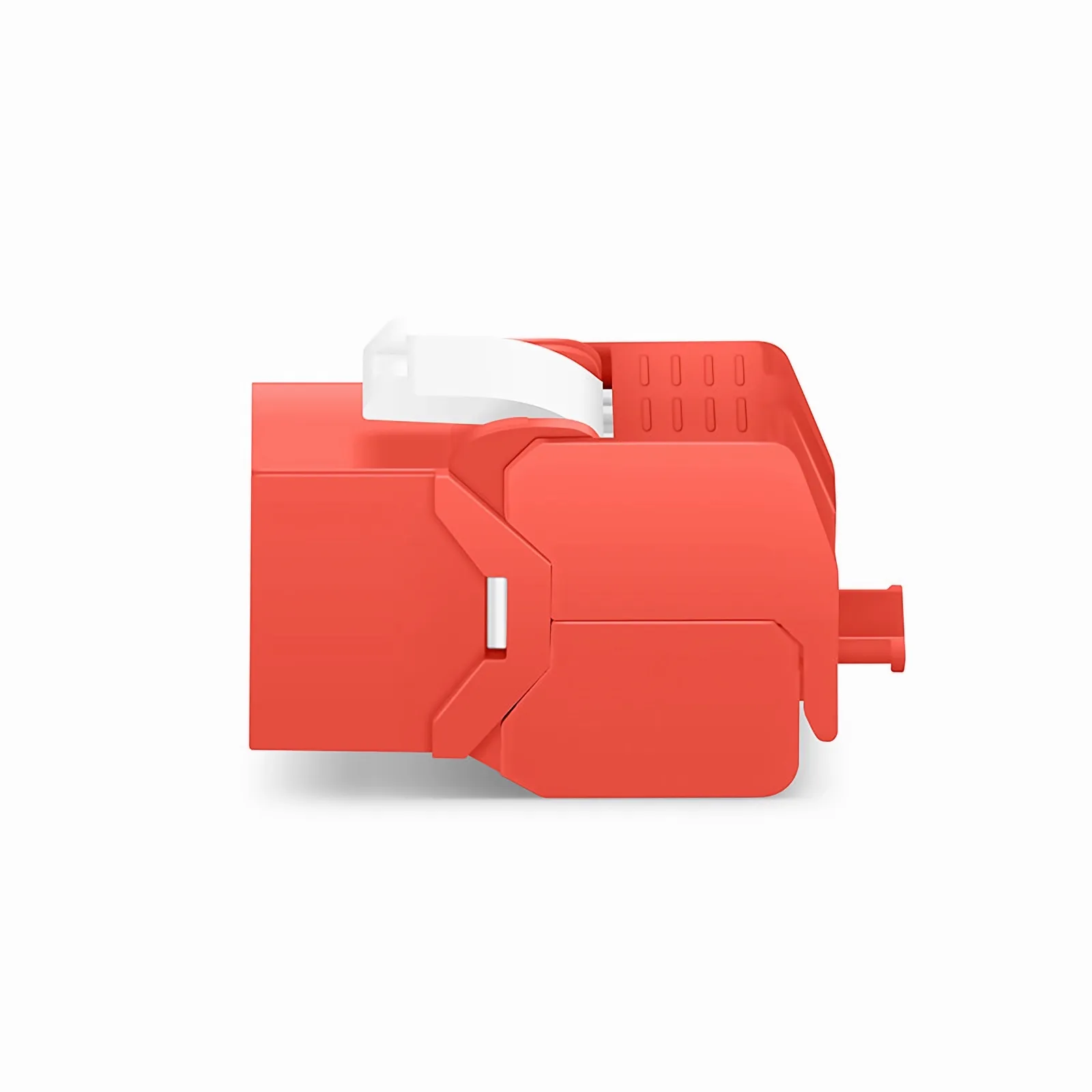 Cat5e RJ45 (8P8C) Unshielded Toolless Keystone Jack Module, Red