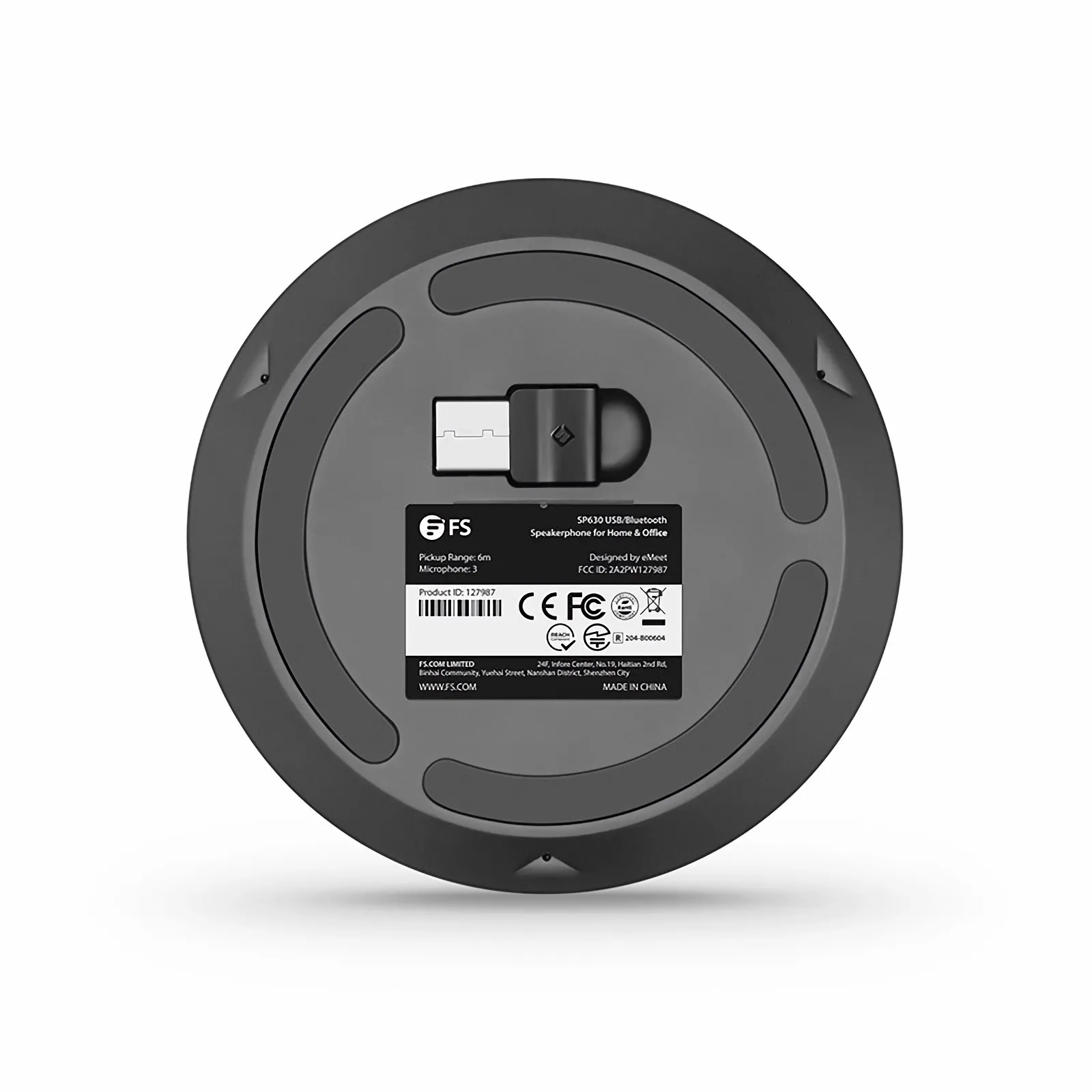 SP630 USB/Bluetooth Speakerphone for Home & Office, Noise Reduction Algorithm, 360 &deg; Voice Pickup with 3 Microphones, Daisy Chain Support