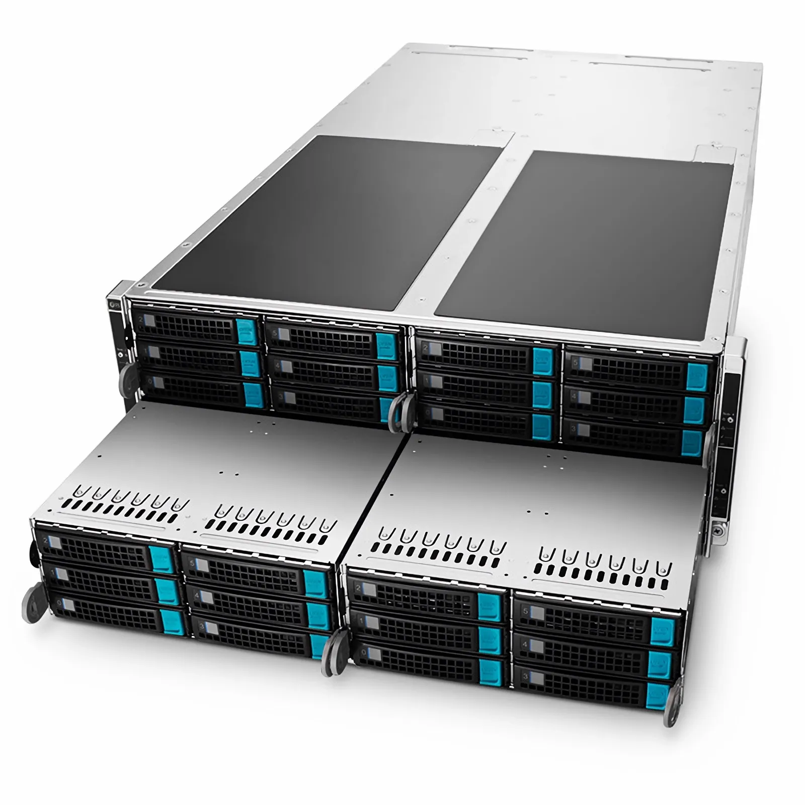 NS7440、4U高密度サーバー(32x 3.5''/2.5''ホットスワップSAS/SATA