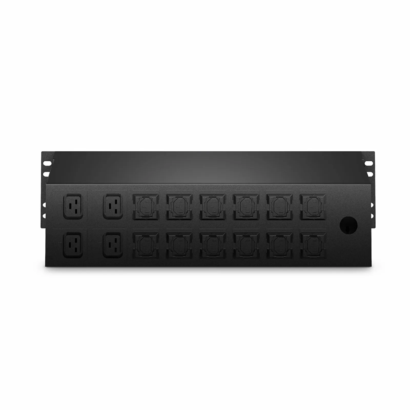 6.24kW Single-Phase 30A/208V Monitored Rack PDU, 12 x C13 & 4 x C19 Outlets, NEMA L6-30P Plug, 10ft Cord, 2U Rack-Mount