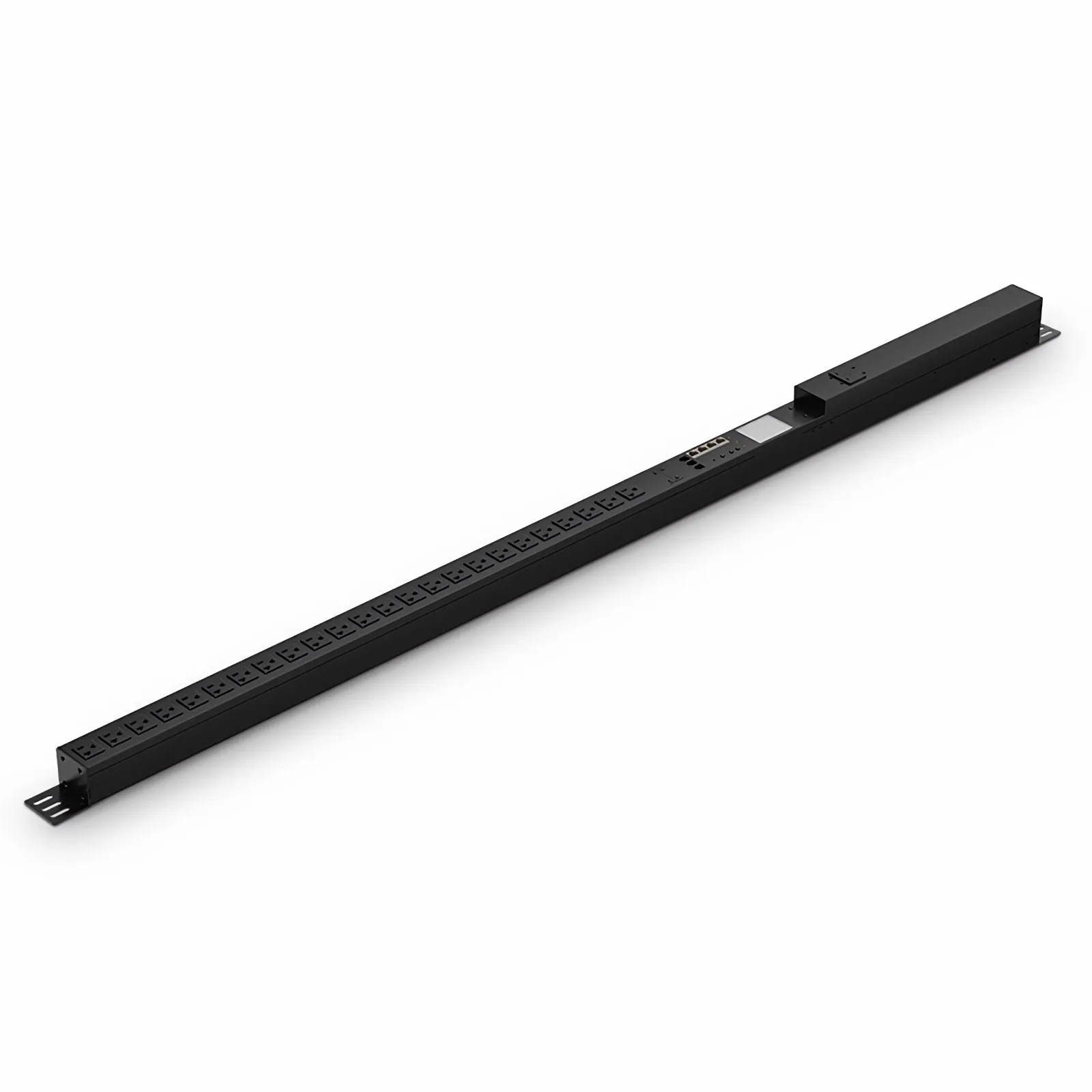 3.75kW Single-Phase 30A/125V Monitored Rack PDU, 24 x NEMA 5-20R Outlets, NEMA L5-30P Plug, 10ft Cord, 0U Vertical