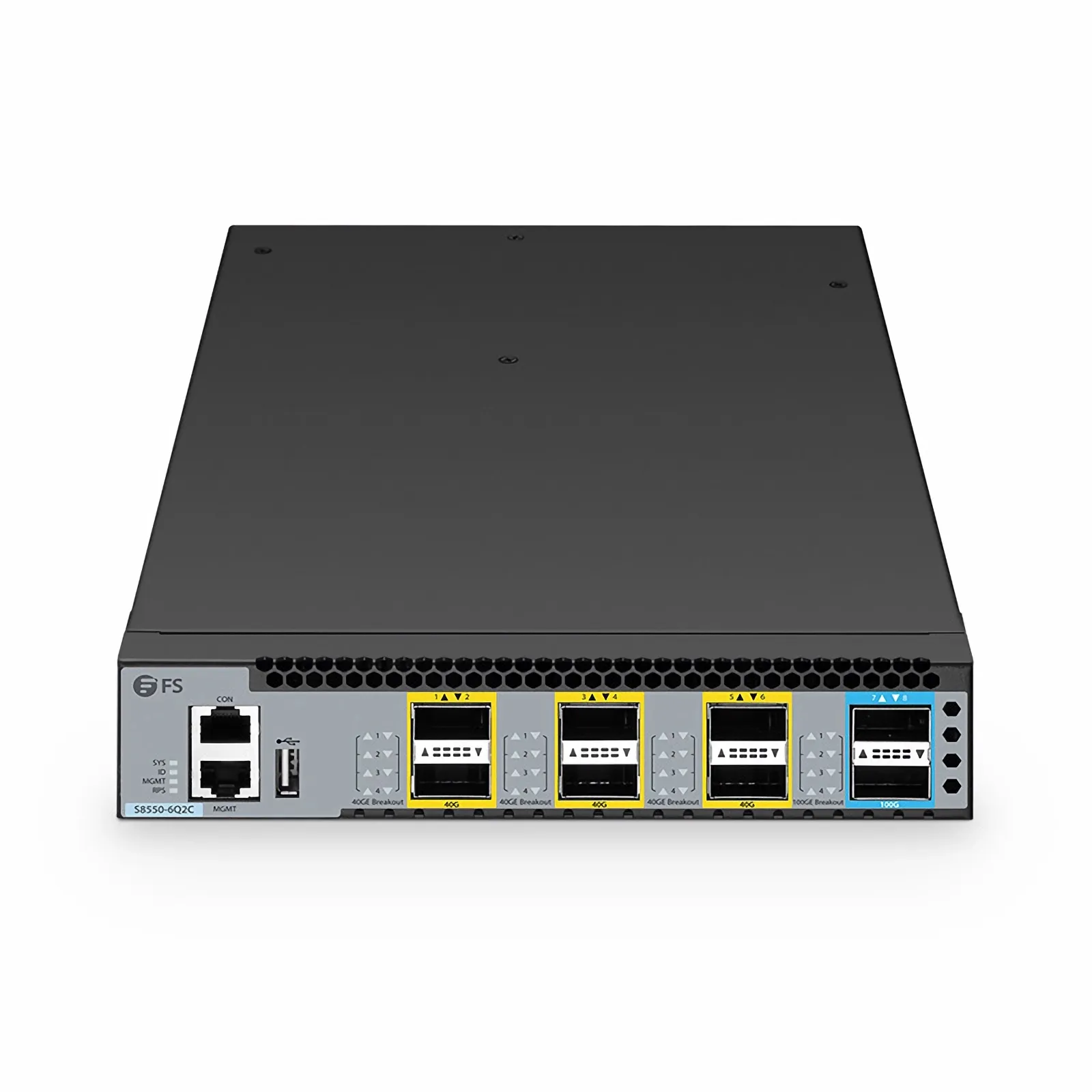 U.L SIM DUO ブラウン Customized S8550-6Q2C, 8-Port Ethernet L3 Half-Width Switch