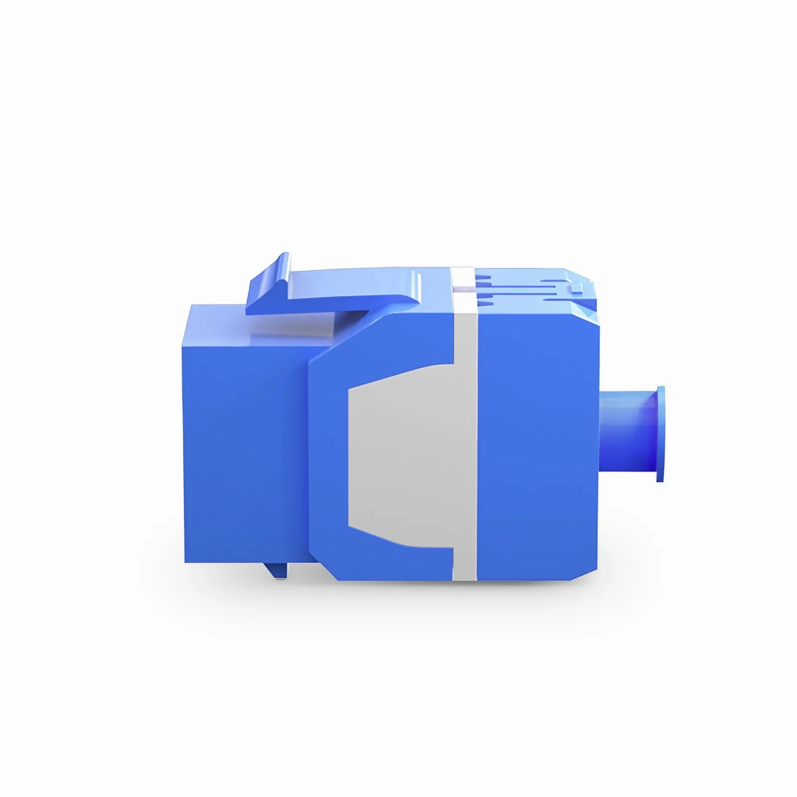 Cat6a RJ45 (8P8C) Unshielded Punch Down Keystone Jack Module, Blue (10 pcs/Pack)